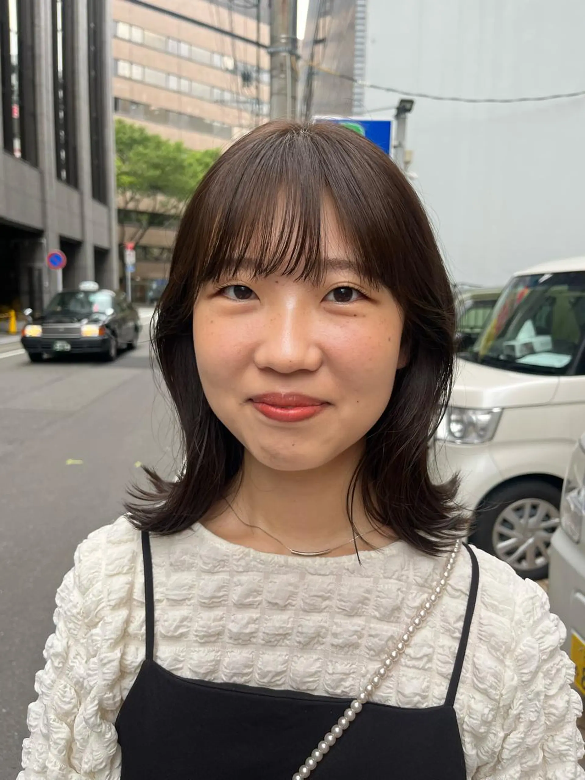 カラー カット ヘアカラー こまつばらみお/レイ ヤー/ダブルカラーのヘアスタイル