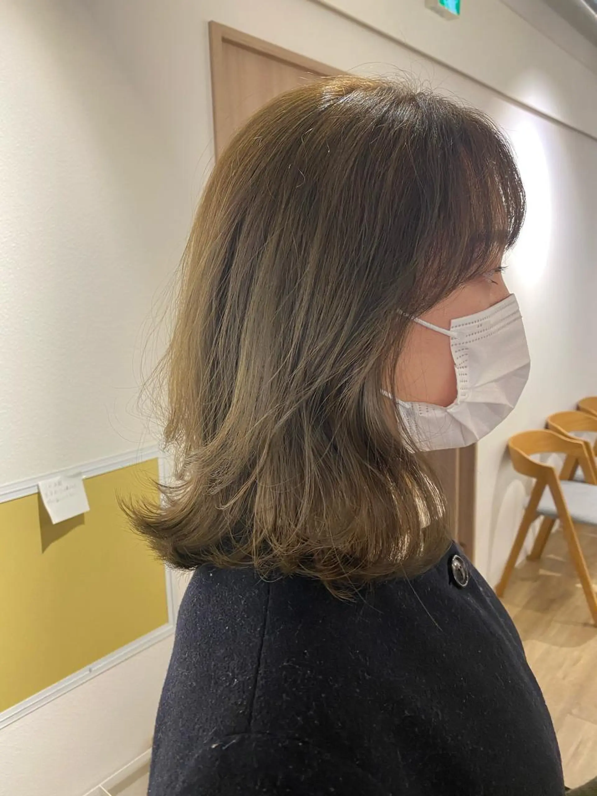 ミディアム アッシュ レイヤーカット カット ヘアカラー トリートメント 🌟ショート/シ ョートボブ/岡田🌟のヘアスタイル