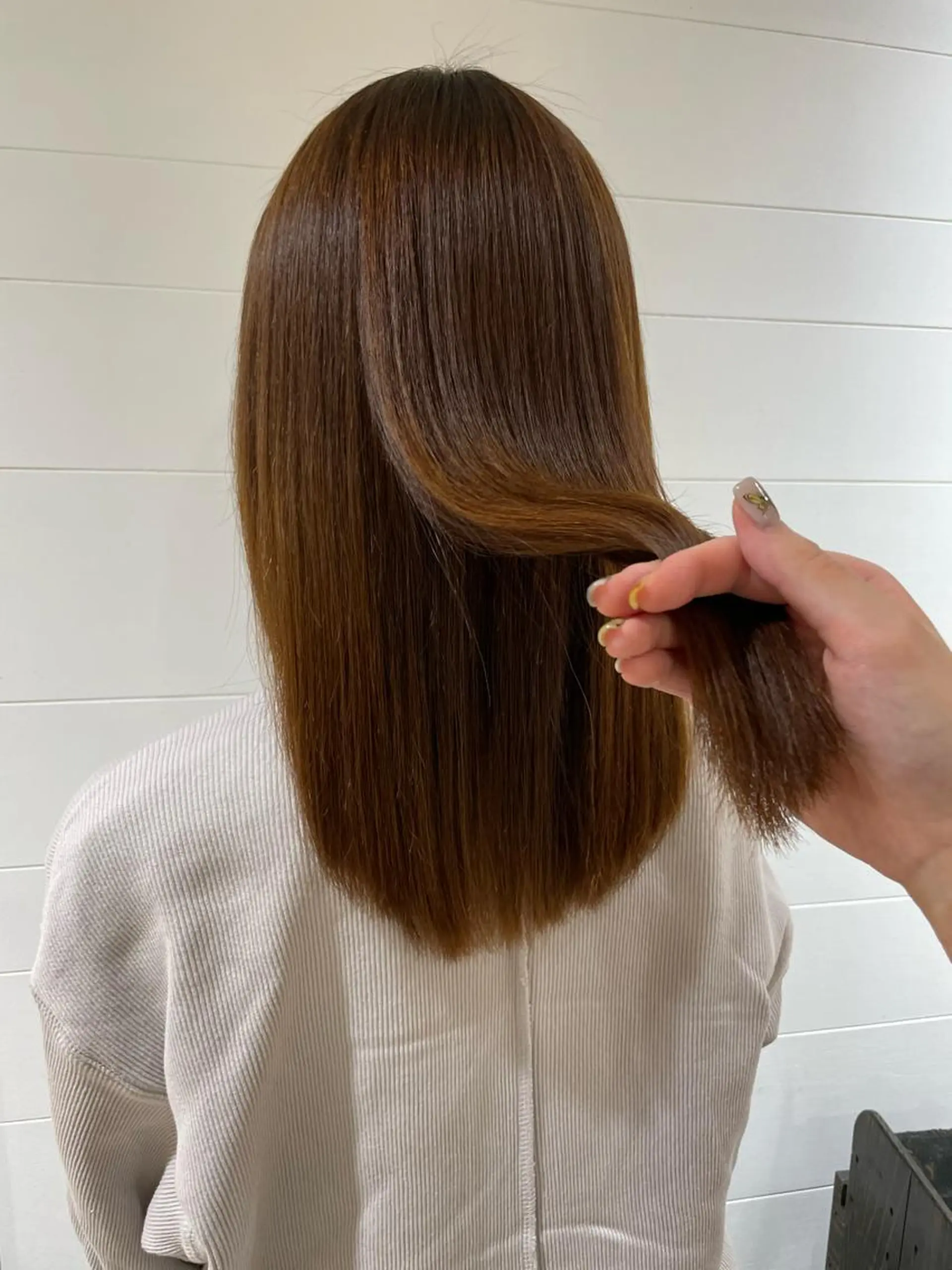 セミロング 縮毛矯正 🐝メンズハイライト …Rioのヘアスタイル