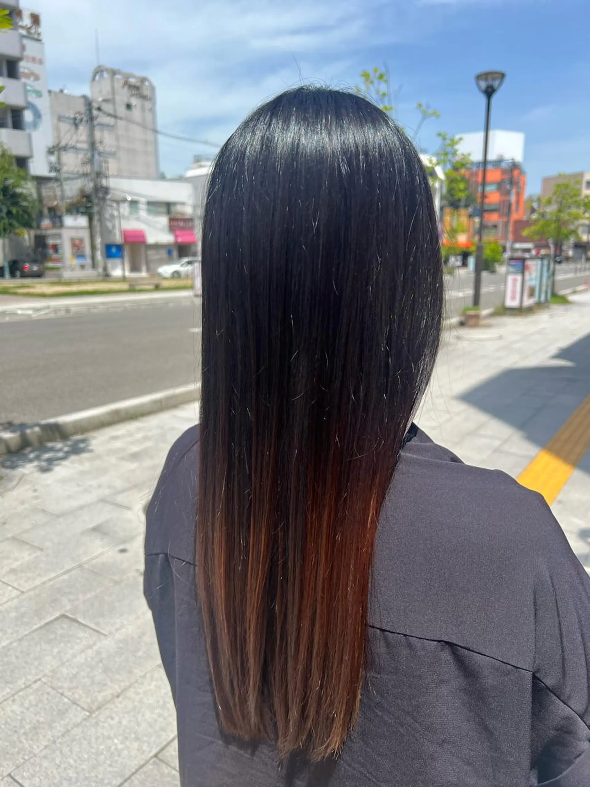 ロング 縮毛矯正 藤川 瑛梨奈のマツエク・マツパデザイン