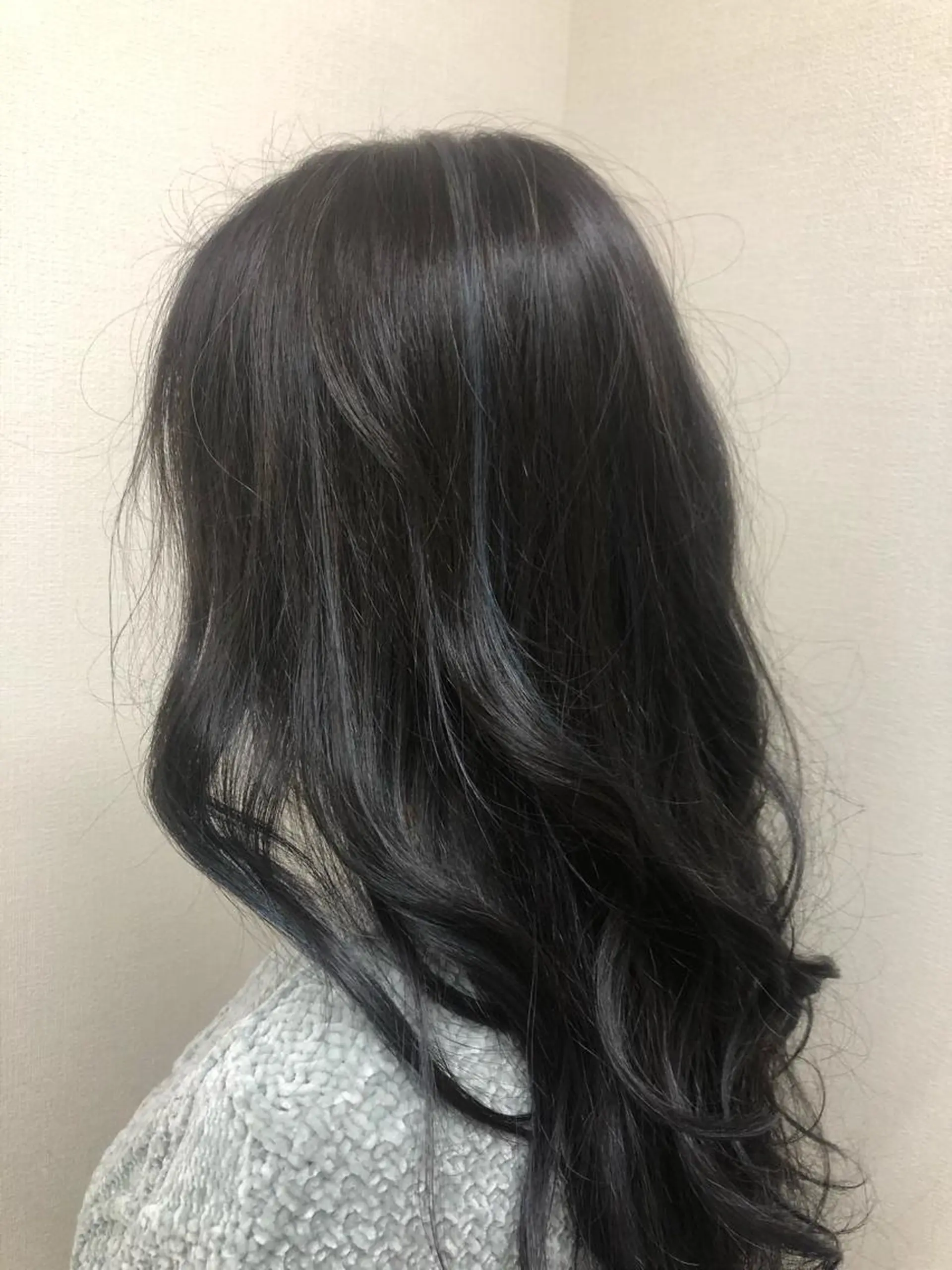 ロング カラー アッシュ ブルーカラー ブルーアッシュ ハイライトカラー メッシュ AUBE HAIR toll　川越店 【オーブ ヘアー トル】所属・髪質改善⭐️透明感 カラーノグチショウタのヘアスタイル