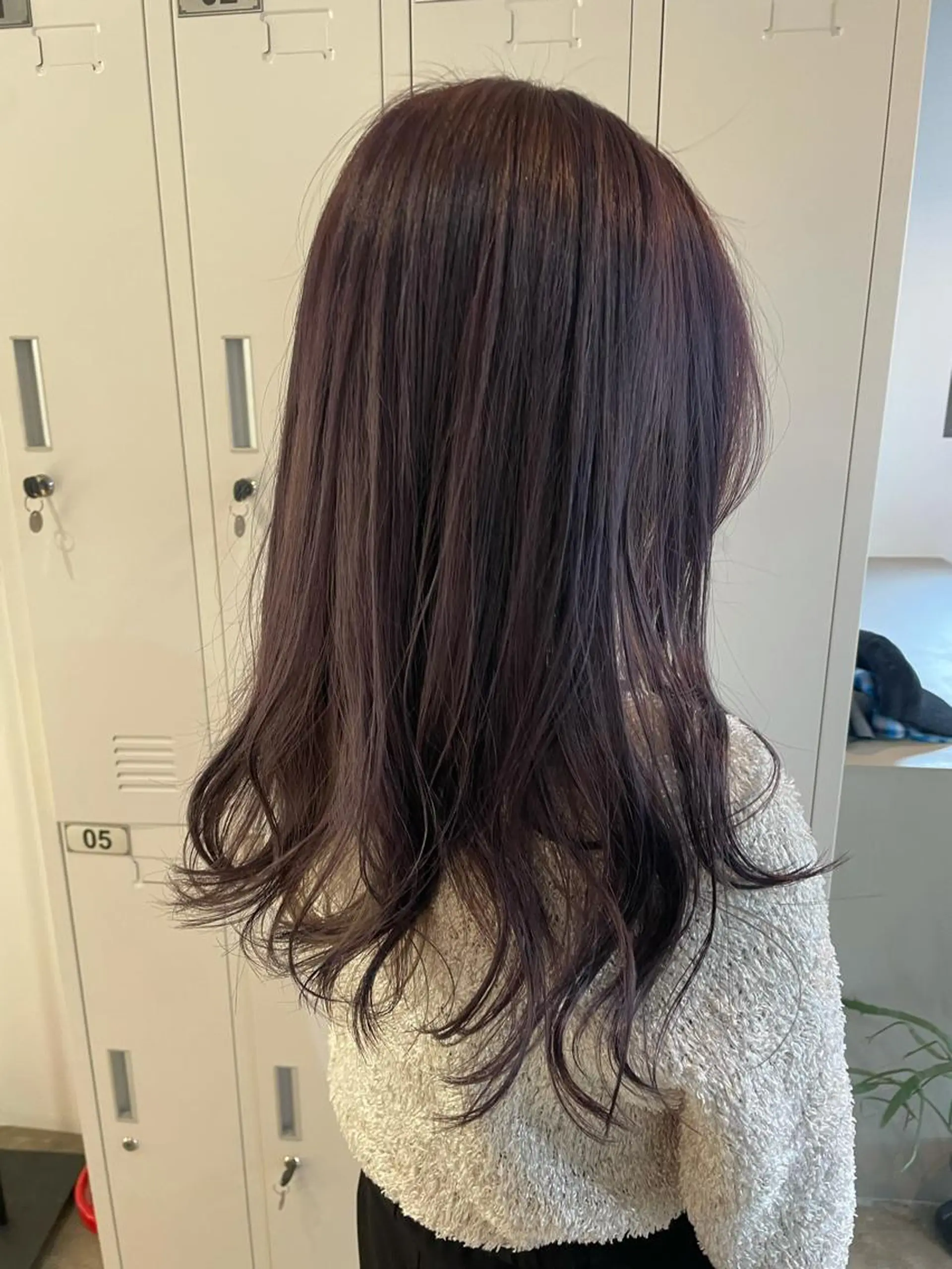 セミロング カラー ブリーチ パープルカラー ヘアカラー 中目黒🌼 🌼ハナのヘアスタイル