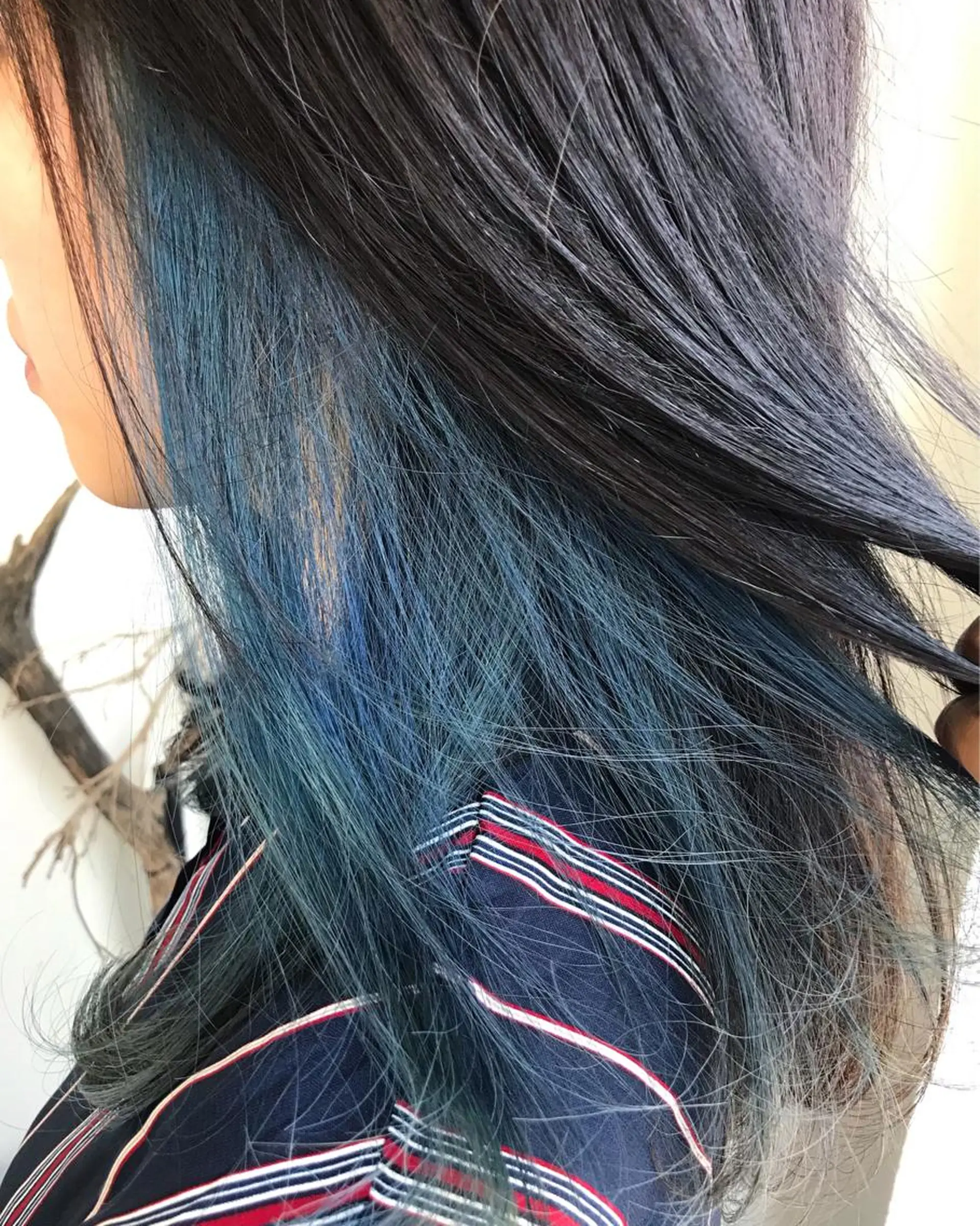 ロング カラー ブルーカラー インナーカラー 大嶋 宏隆のヘアスタイル