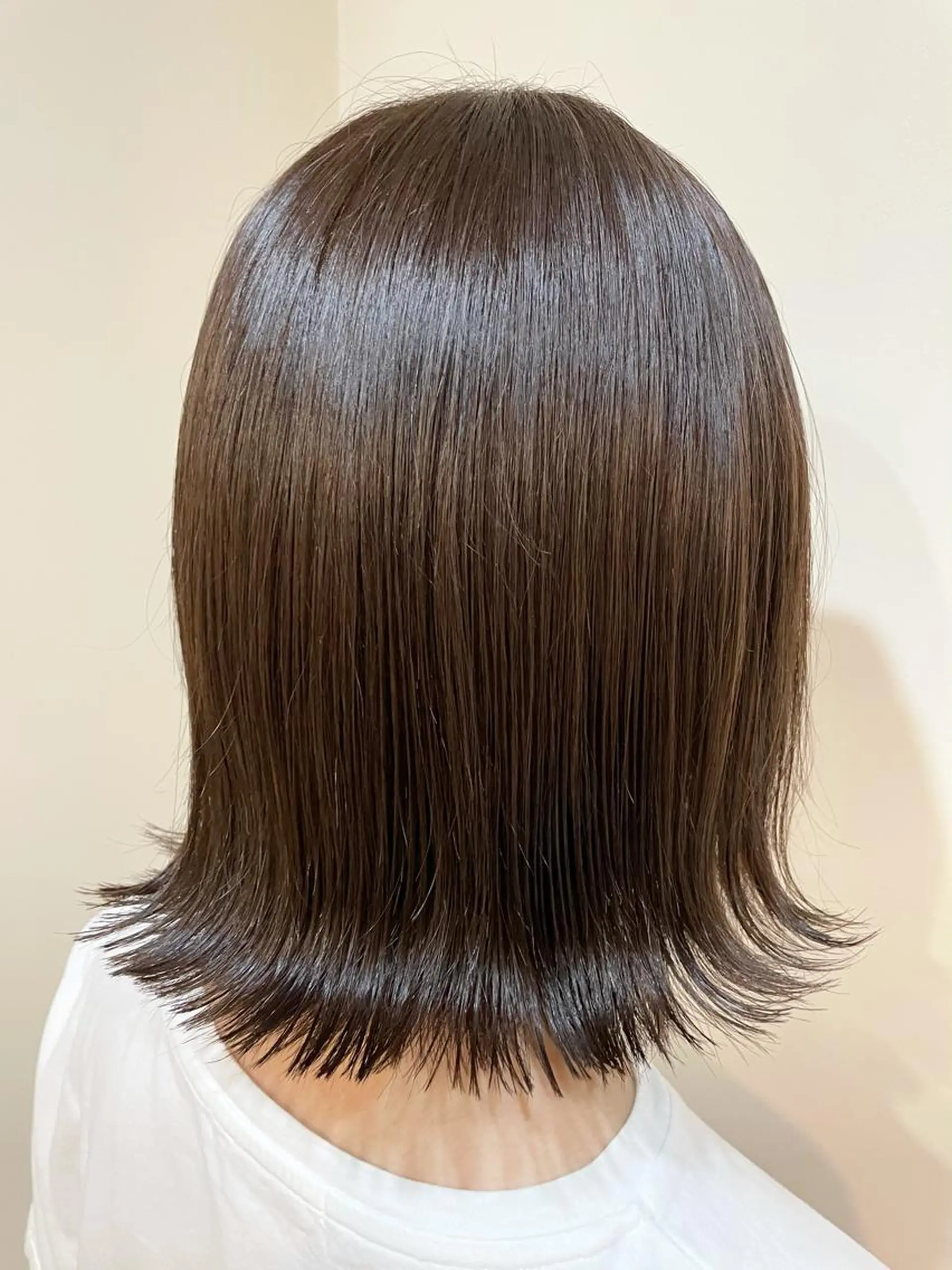 ミディアム 切りっぱなしボブ ボブ ✨美髪サラ艶トレンド 橋柿 実紀✨のヘアスタイル