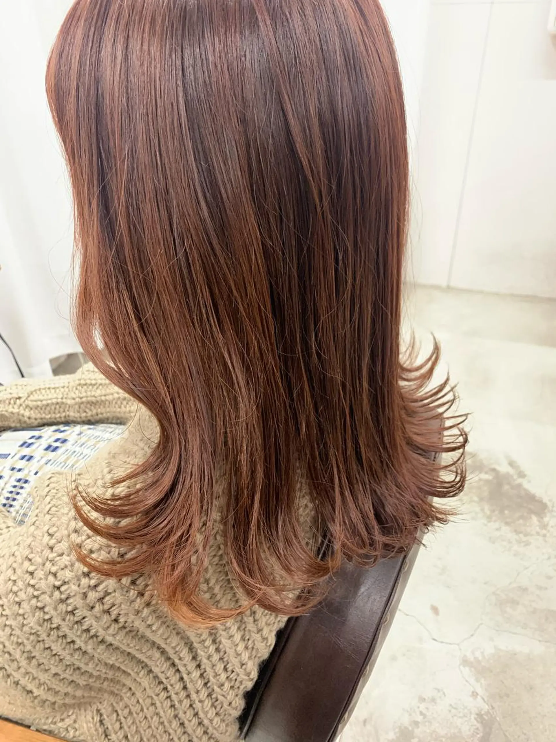 セミロング ピンクブラウン misch by urban所属・暖色カラー🦢髪質 改善🪽Akaneのヘアスタイル
