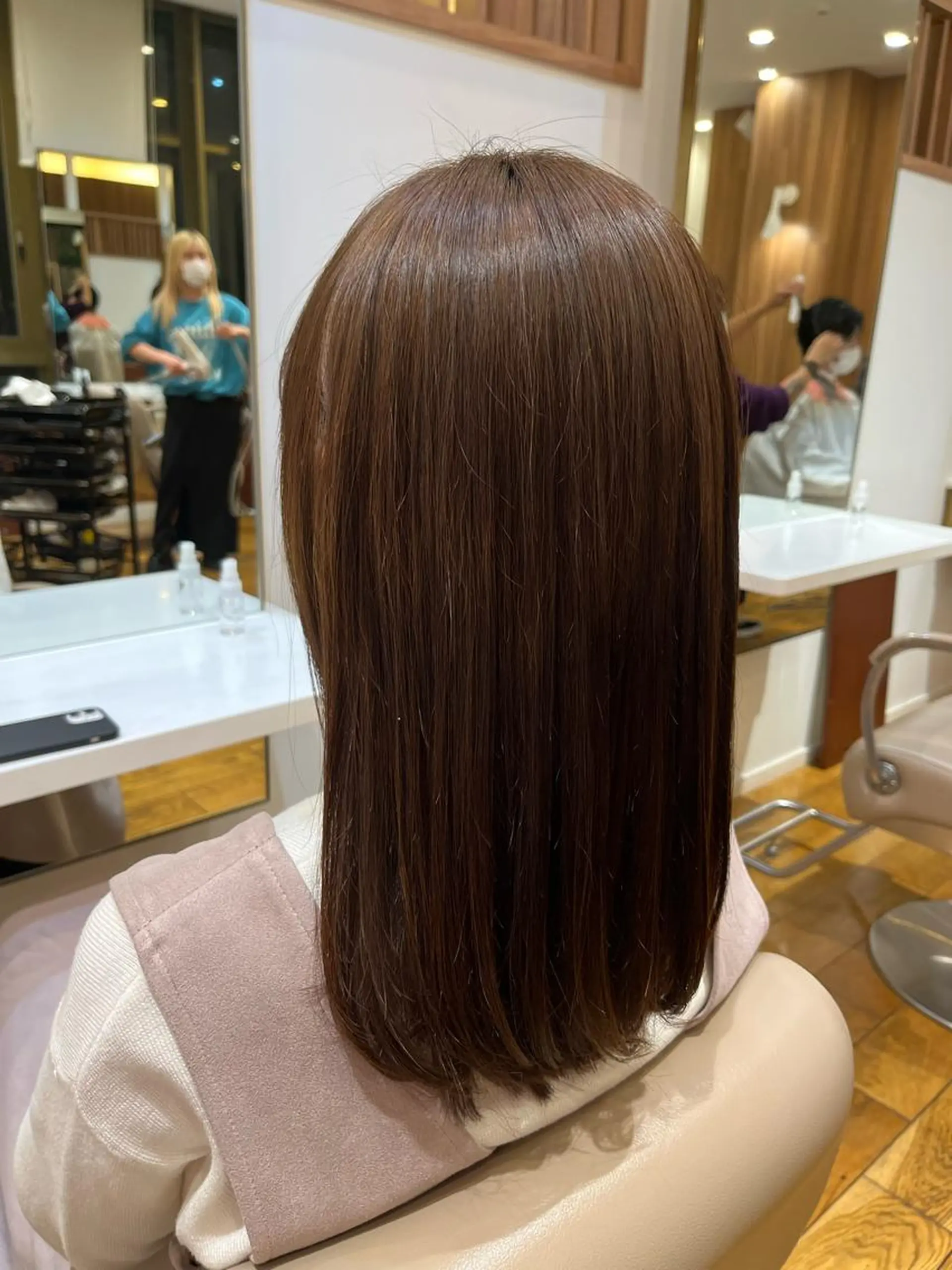 セミロング パーマ 門崎未依/レイヤー/ メンズカット🪿のヘアスタイル