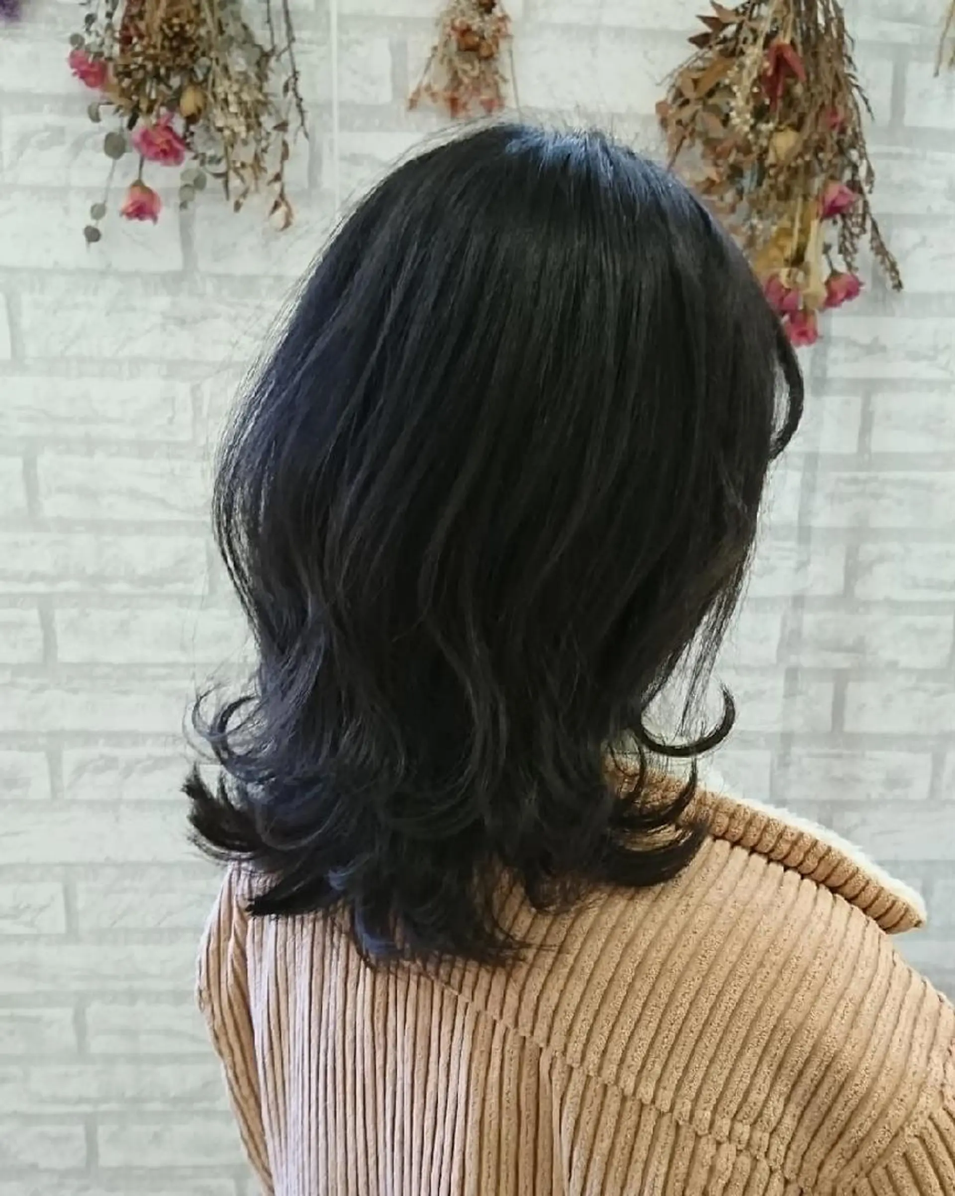 カラー セミロング ダークグレー ダークグレージュ グレージュ ＊Cielo＊ 佐藤 幸世のヘアスタイル
