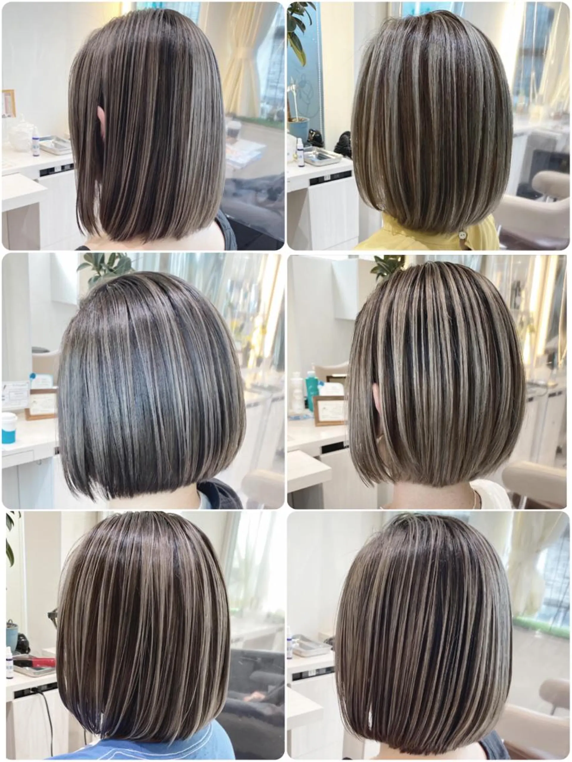 ミディアム カラー バレイヤージュ 髪質改善 レイヤーカット カット ヘアカラー トリートメント 山崎俊輔/髪質改善 /バレイヤージュのヘアスタイル