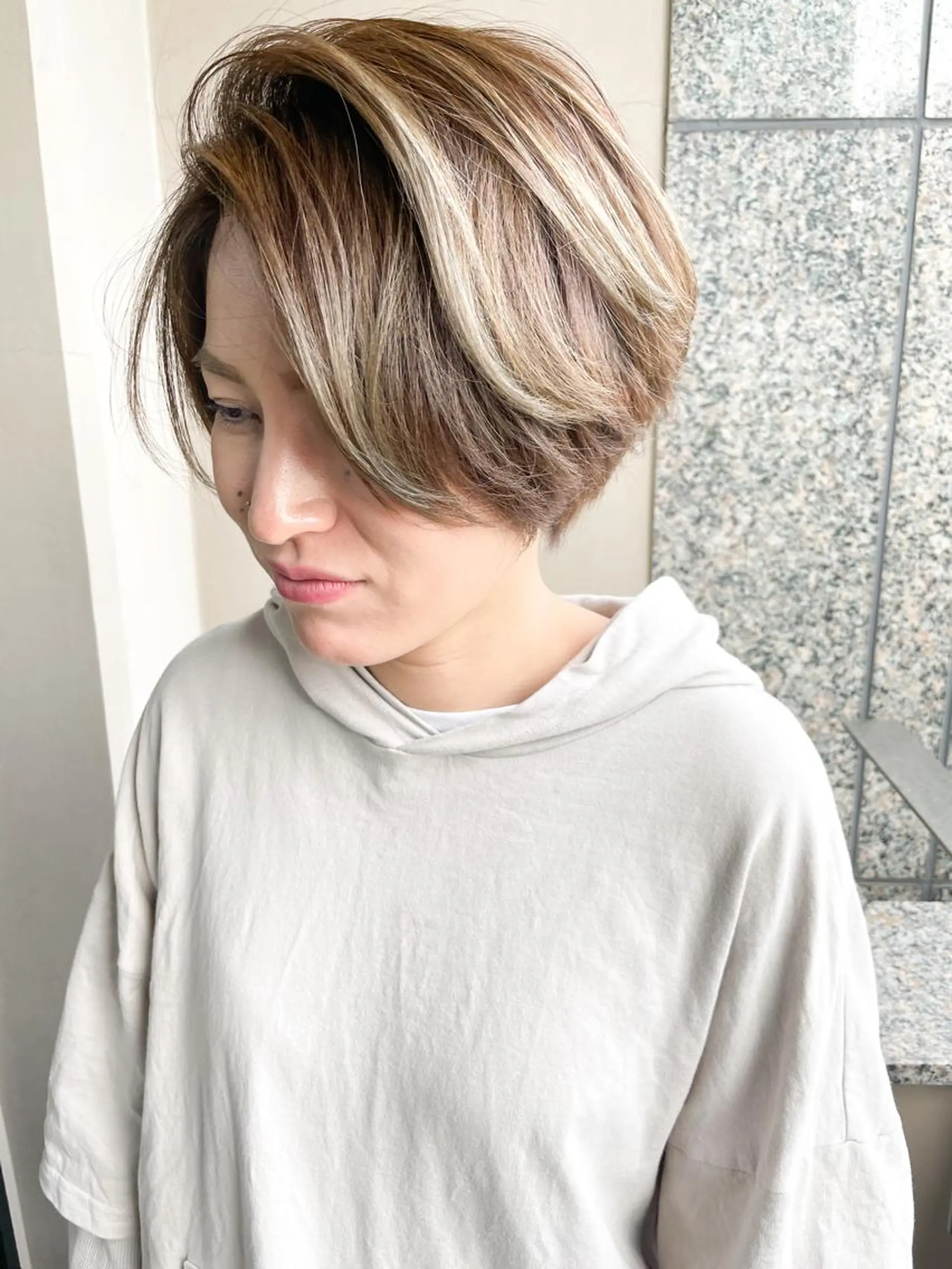 ショート ショートヘア カット ヘッドスパ mua 鳳のヘアスタイル