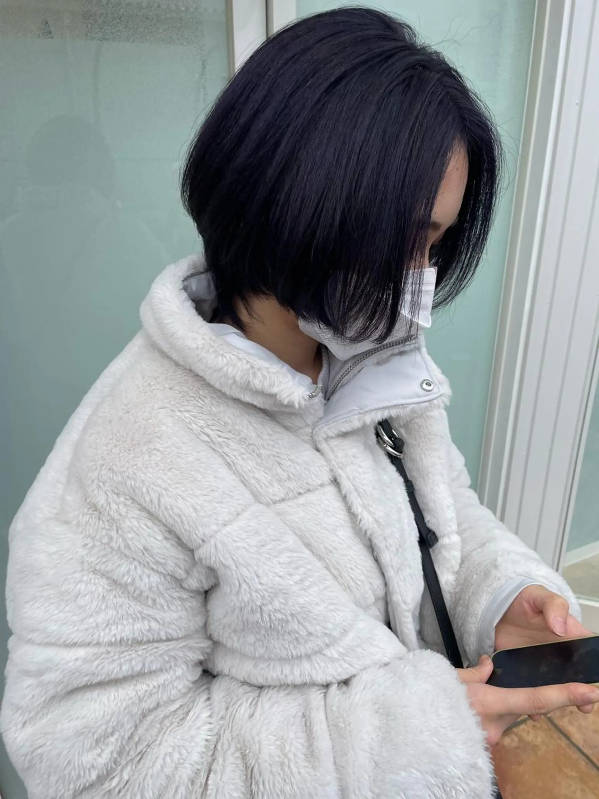 ショート カラー ヘアアレンジ ヘアカラー トリートメント like みやびのヘアスタイル