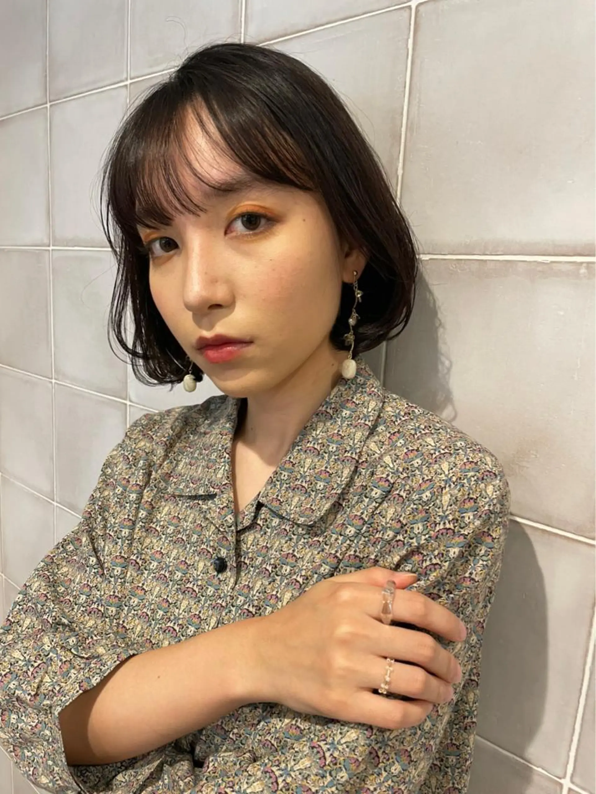 ミディアム カット 日本橋人形町 コダカヒサヤのヘアスタイル