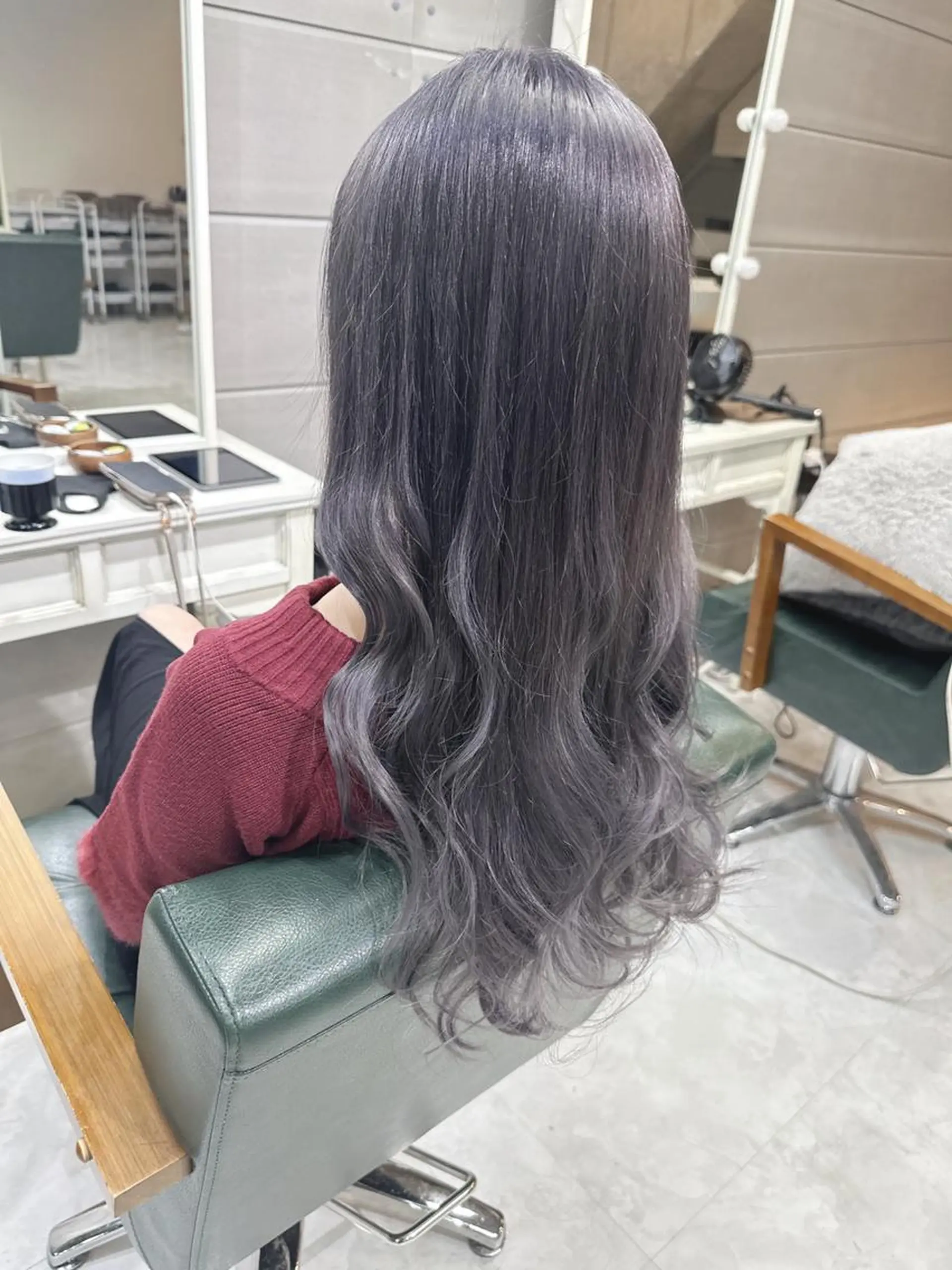 ロング ヘアアレンジ カラー 透明感カラー グレージュ モテ髪透明感❤️ デイズヘアカラーのヘアスタイル