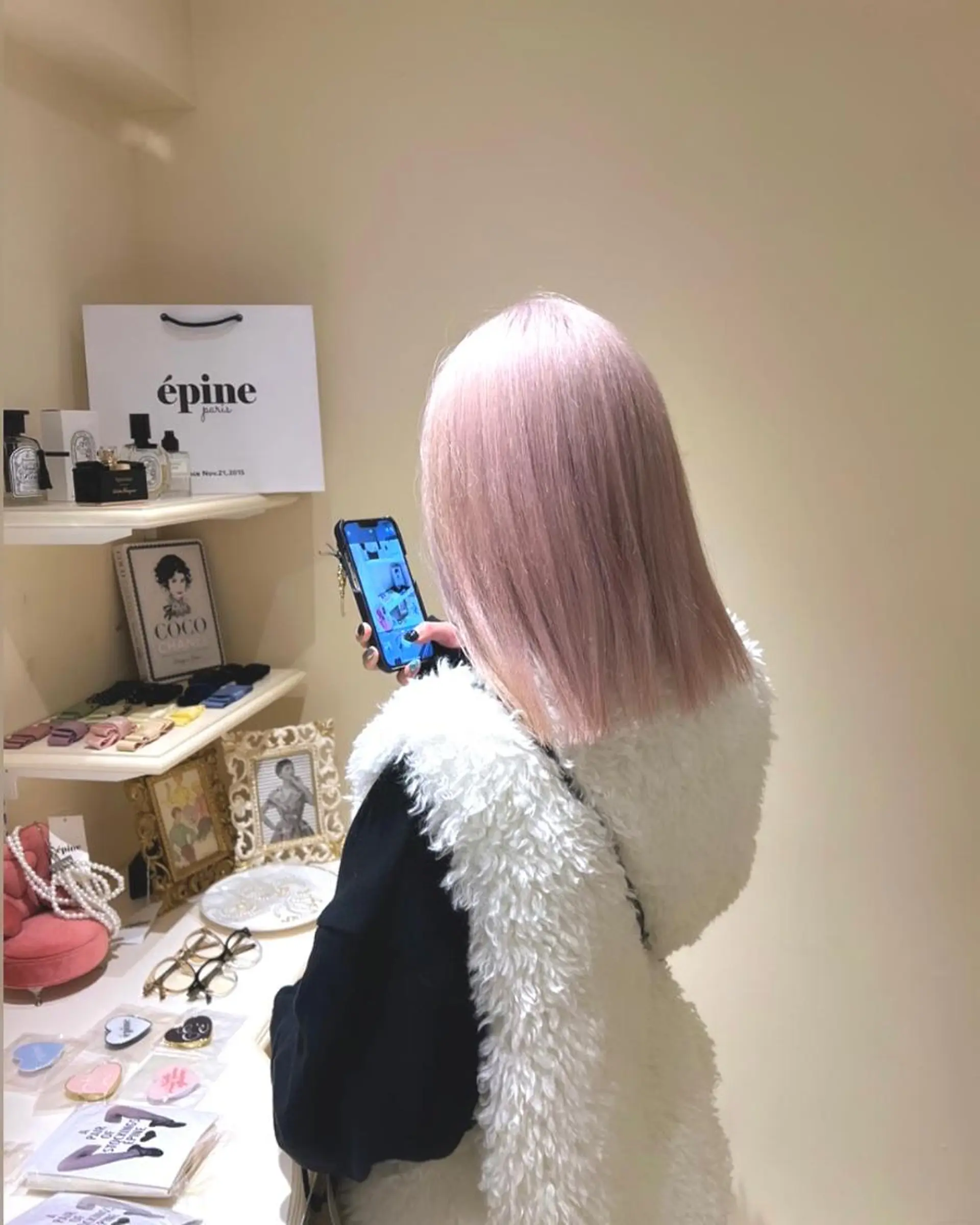 ミディアム ヘアカラー トリートメント Fi-Ne 八戸のヘアスタイル