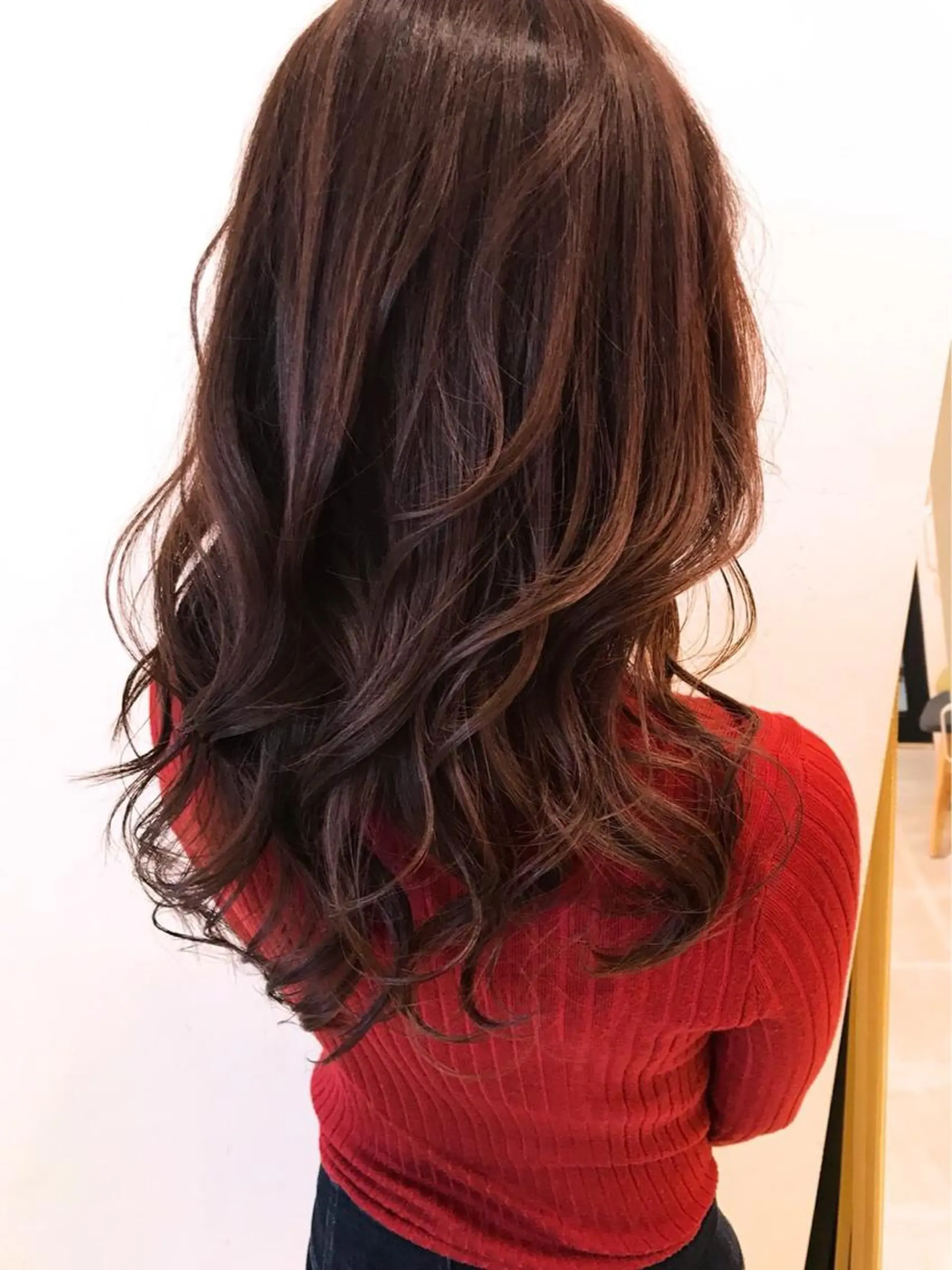 セミロング カラー パーマ 上田 正輝のヘアスタイル