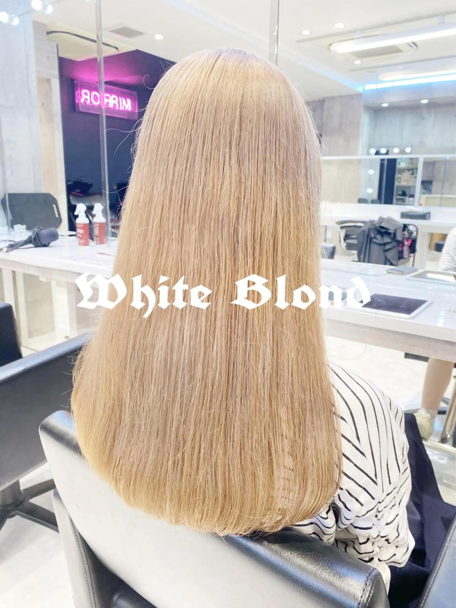 ミディアム カラー アッシュ アッシュグレー ベージュカラー ブリーチ ブルーカラー ヘアカラー トリートメント ヘアセット 🦋 Nanaka🦋のその他イメージ