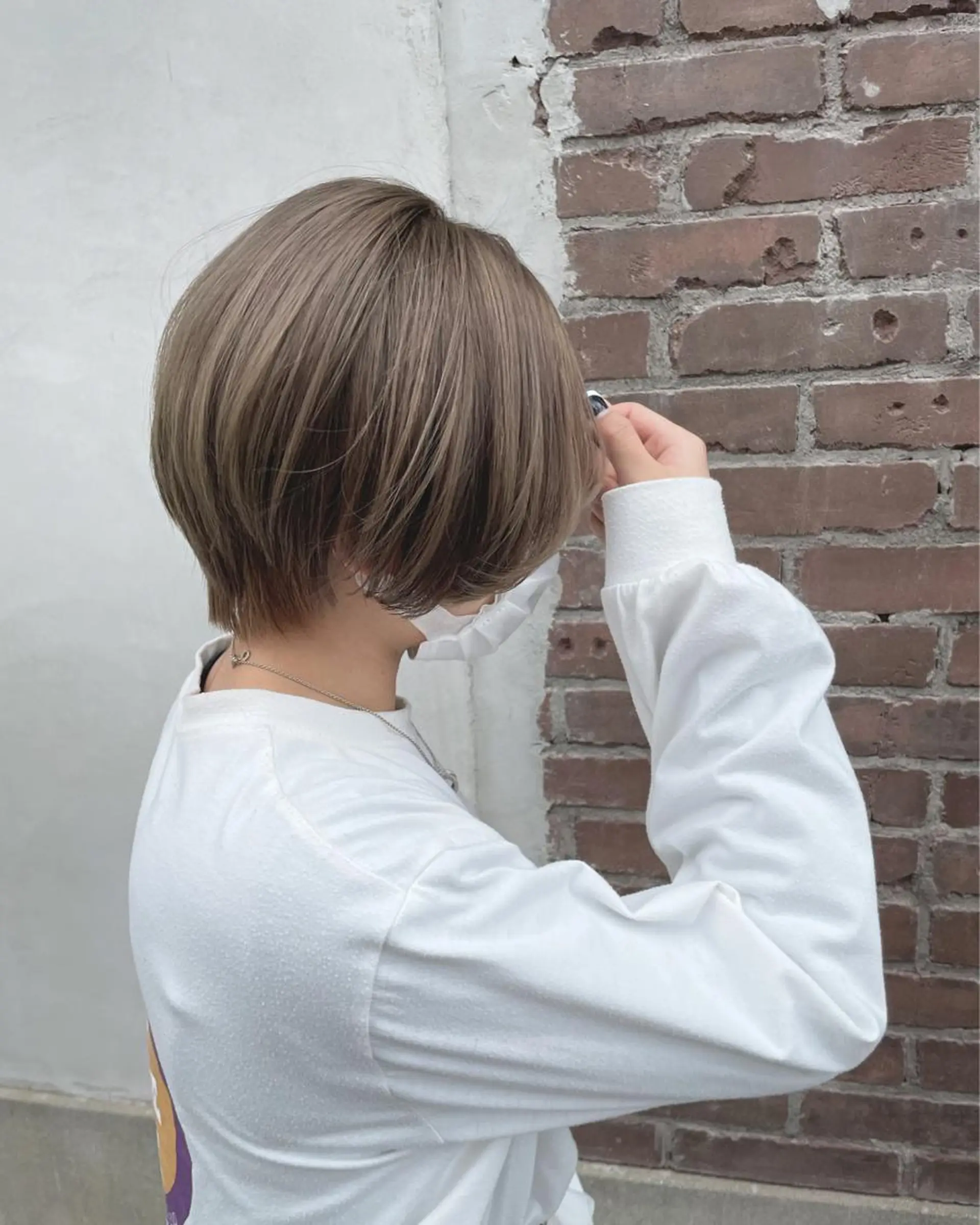 カラー ベージュカラー ミルクティーベージュ 【メンズ専門 】村斎 伶次のヘアスタイル