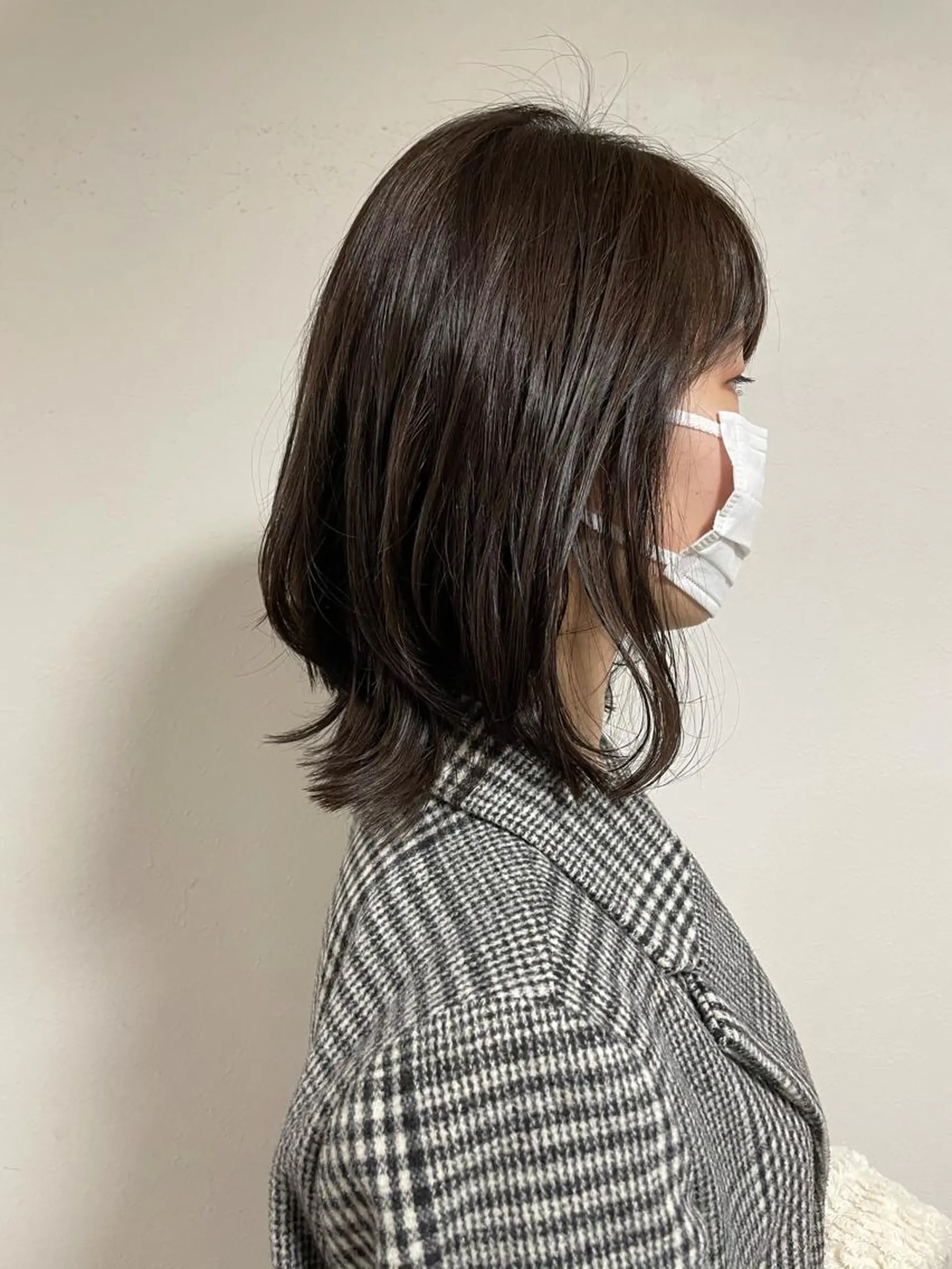 ミディアム くびれヘア 外ハネヘア 艶髪カラー& トリートメント　松村のヘアスタイル