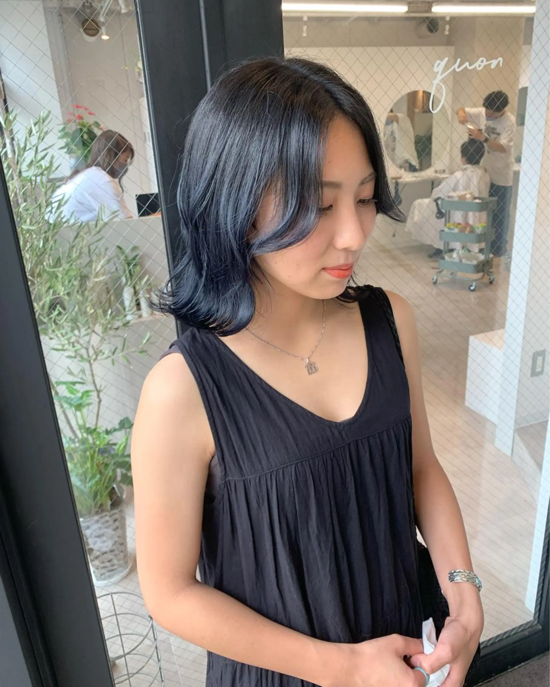 カラー ネイビーカラー 原宿・表参道 senriのヘアスタイル