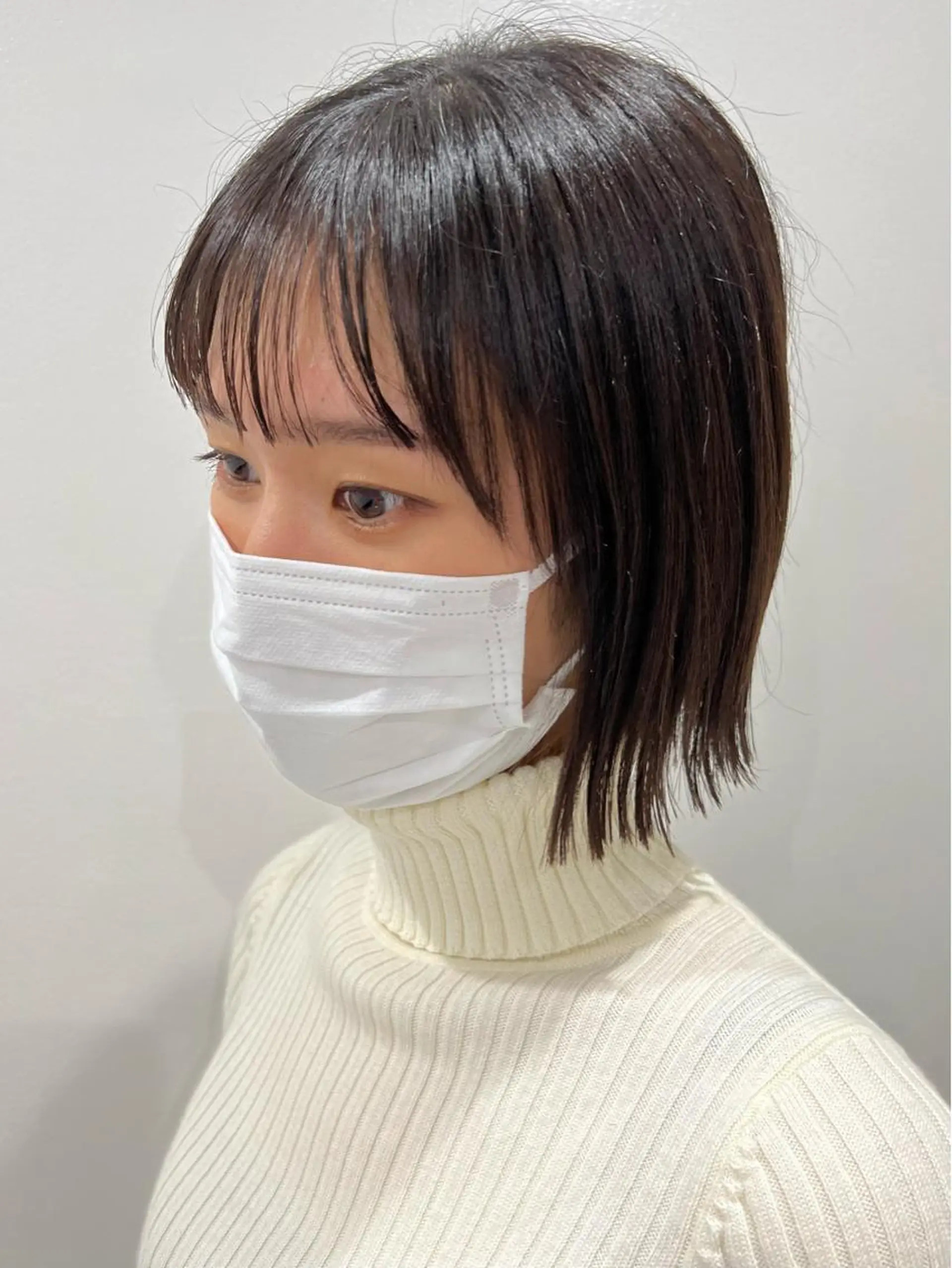 ミディアム カット 縮毛矯正 IVY joure Suzu.のヘアスタイル