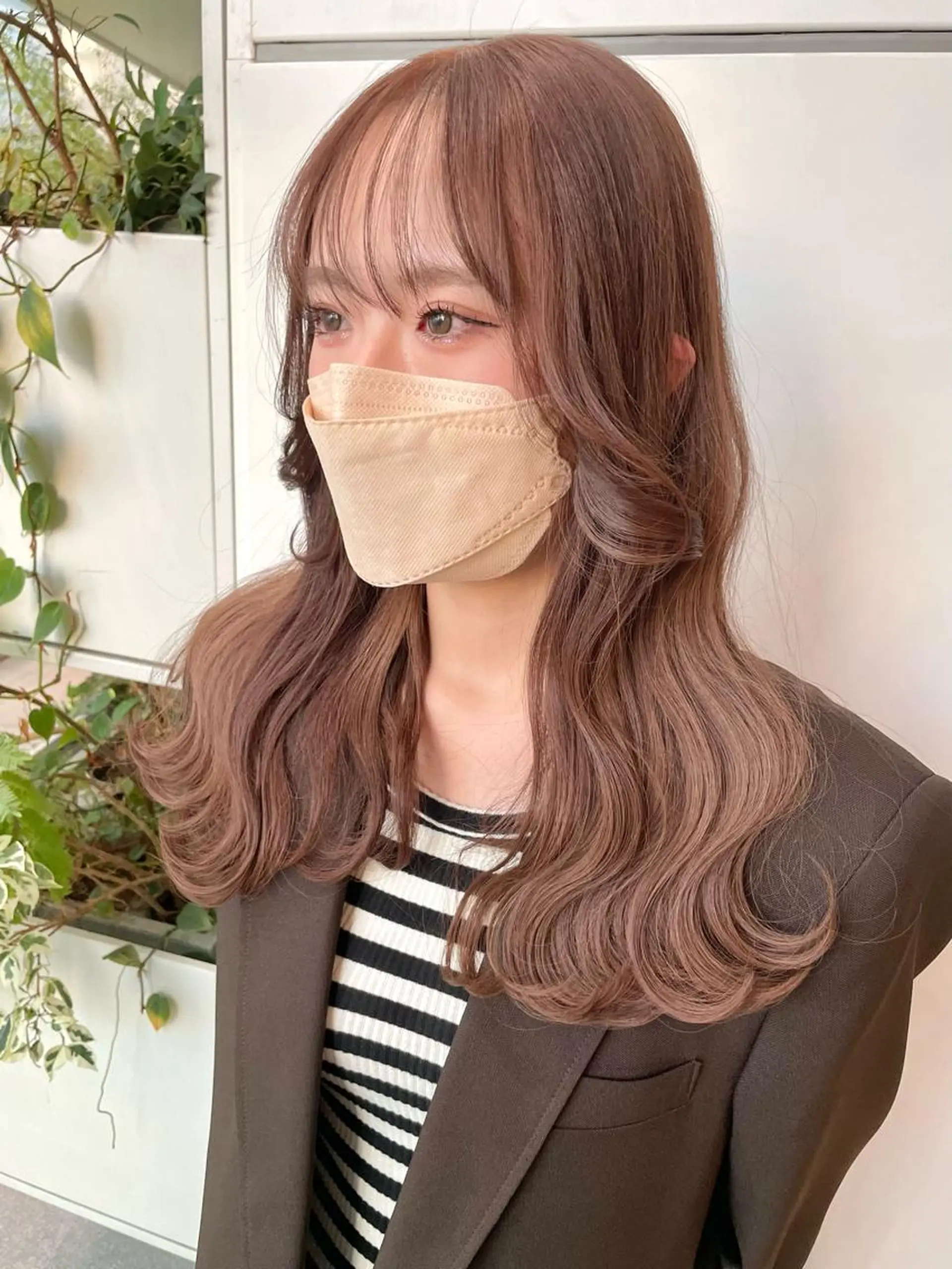 ミディアム ヘアカラー トリートメント 完全個室サロン💐 代表取締役💐梶谷のヘアスタイル