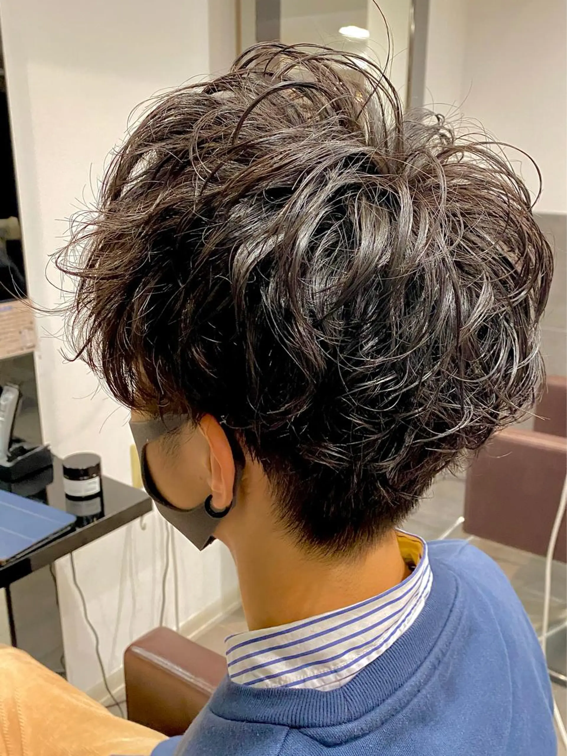 パーマ メンズ カット パーマ ⭕️メンズパーマ⭕️ 山口　裕太郎のヘアスタイル