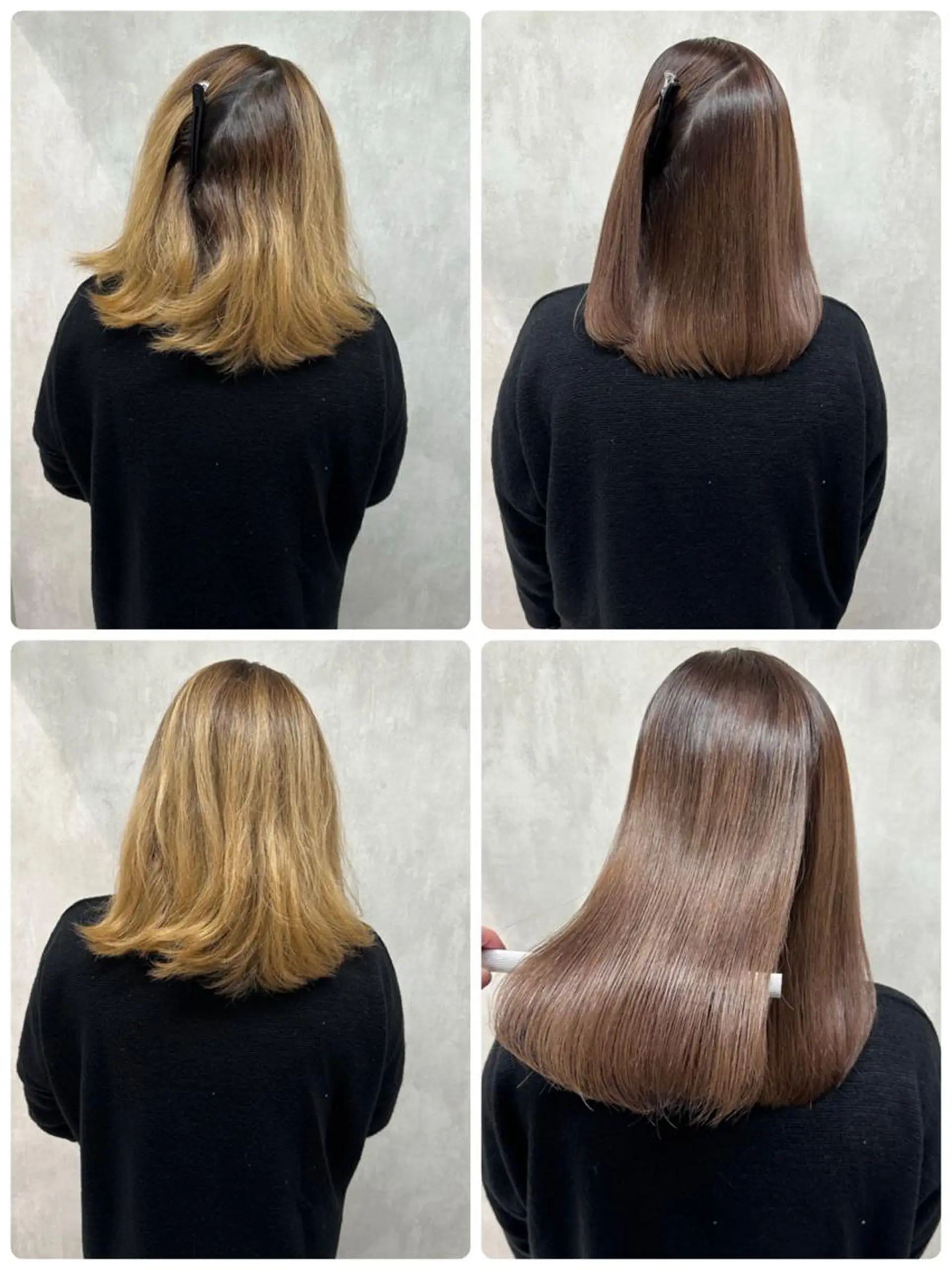 ミディアム カット ヘアカラー 縮毛矯正 トリートメント 満足度⭕️縮毛矯正師 谷口にお任せを👍のヘアスタイル