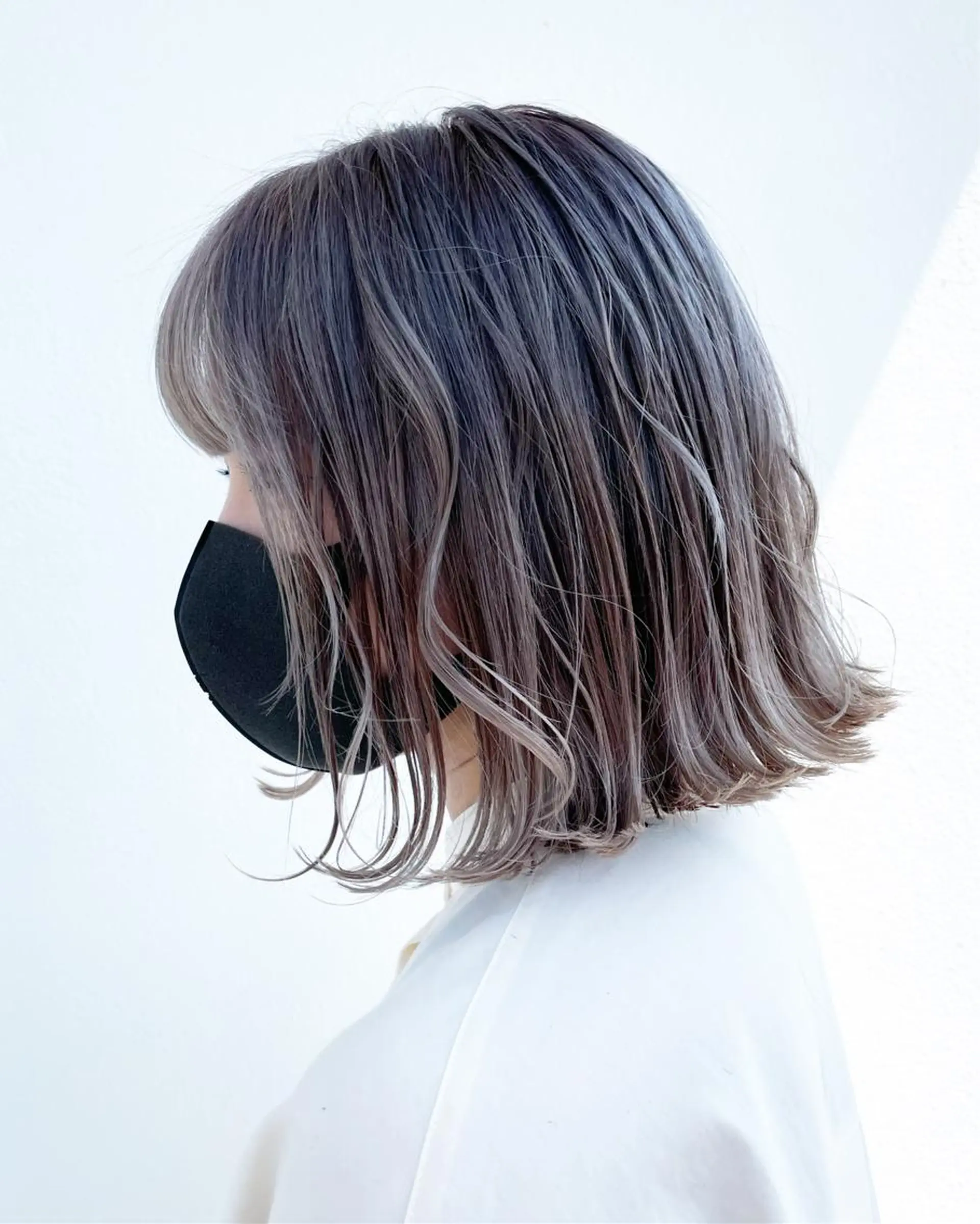ミディアム カラー ハイトーンカラー シルバー ヘアカラー トリートメント バレイヤージュカラー 特化美容師✨星皓太のヘアスタイル