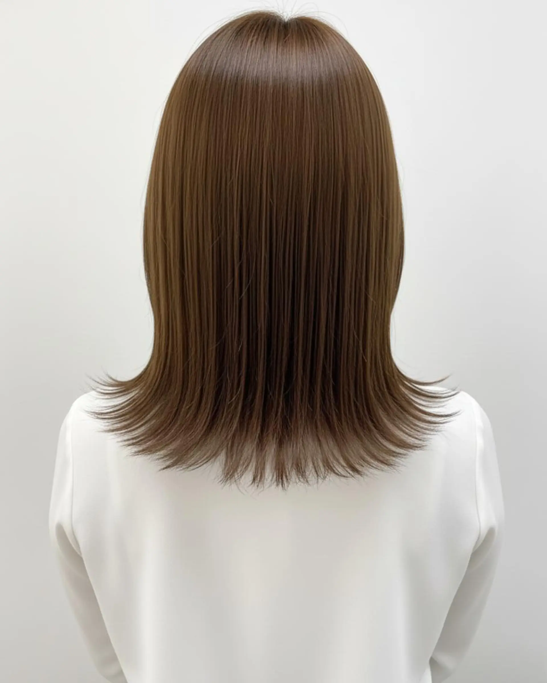 ミディアム カット ヘアカラー 青木未羽 松本市美容室のヘアスタイル