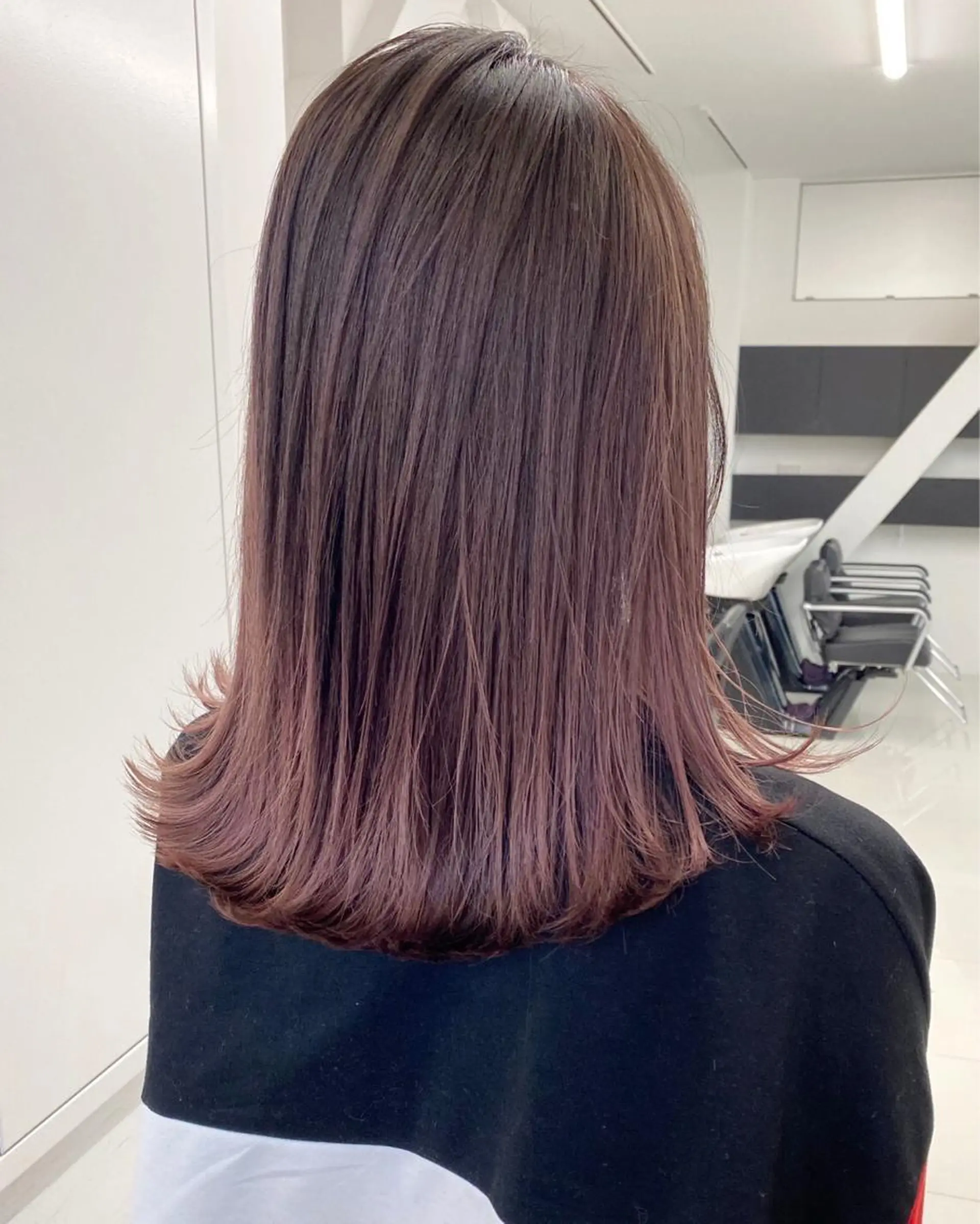 セミロング カラー セミロングパーマ バレイヤージュ ブリーチ ケアブリーチ 透明感カラー ヘアカラー トリートメント 【公式】髪質改善 Oto.吉祥寺のヘアスタイル