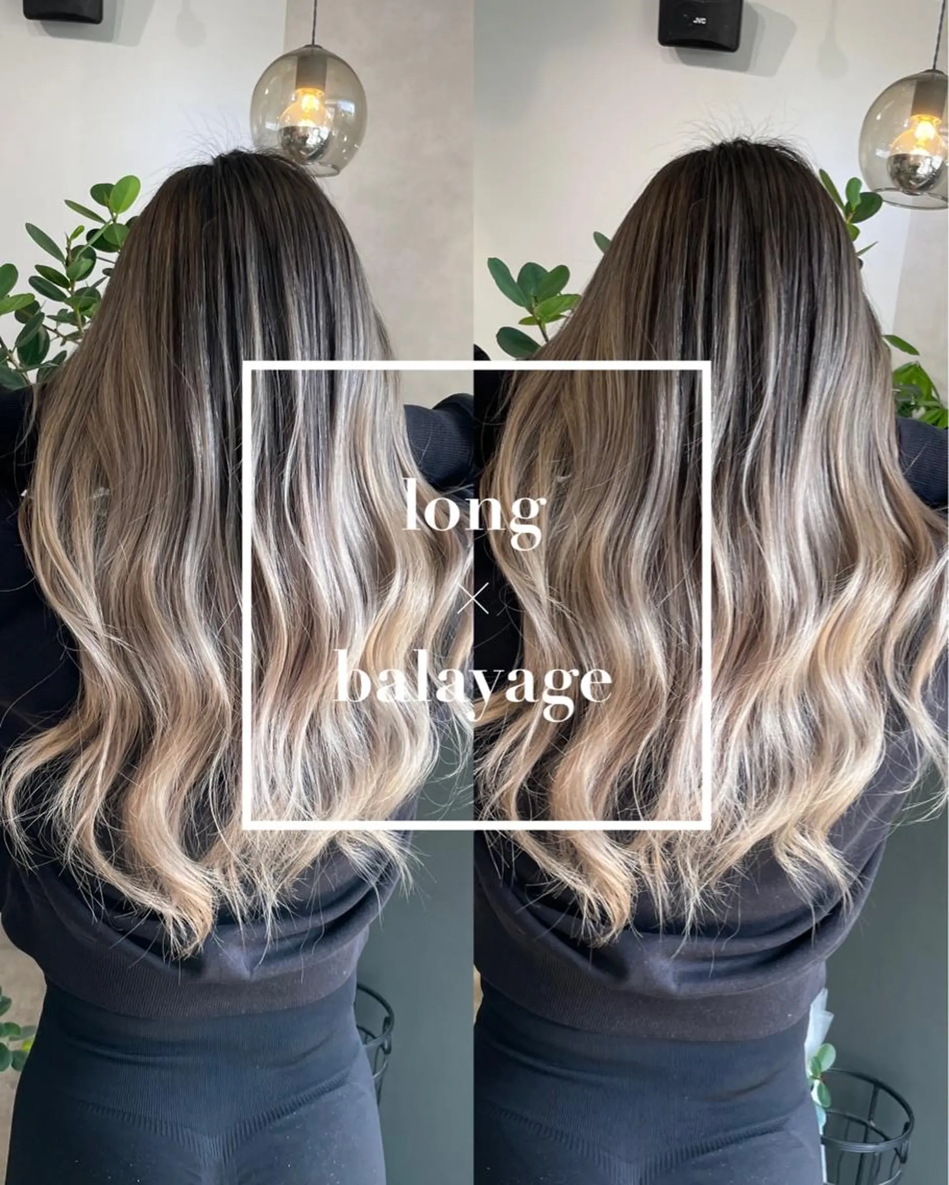 ロング ヘアカラー 岸川 恭子のヘアスタイル