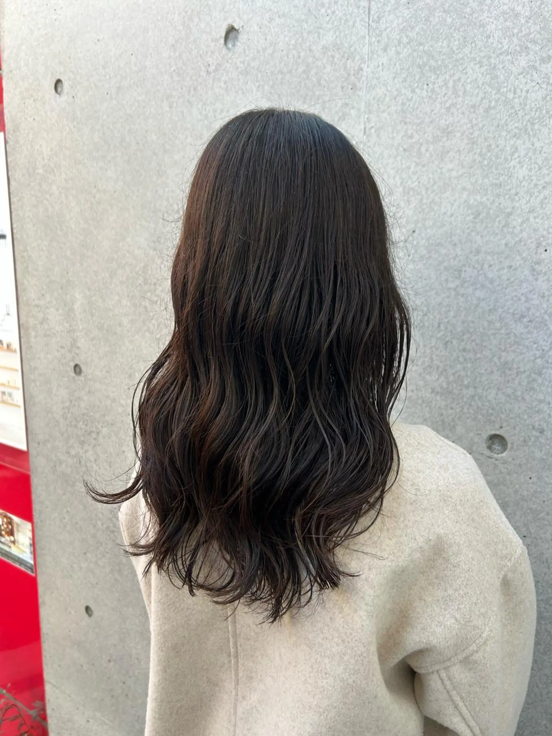 セミロング パーマ セミロングパーマ 韓国風ヘア ニュアンスパーマ 阪口 依美奈のヘアスタイル