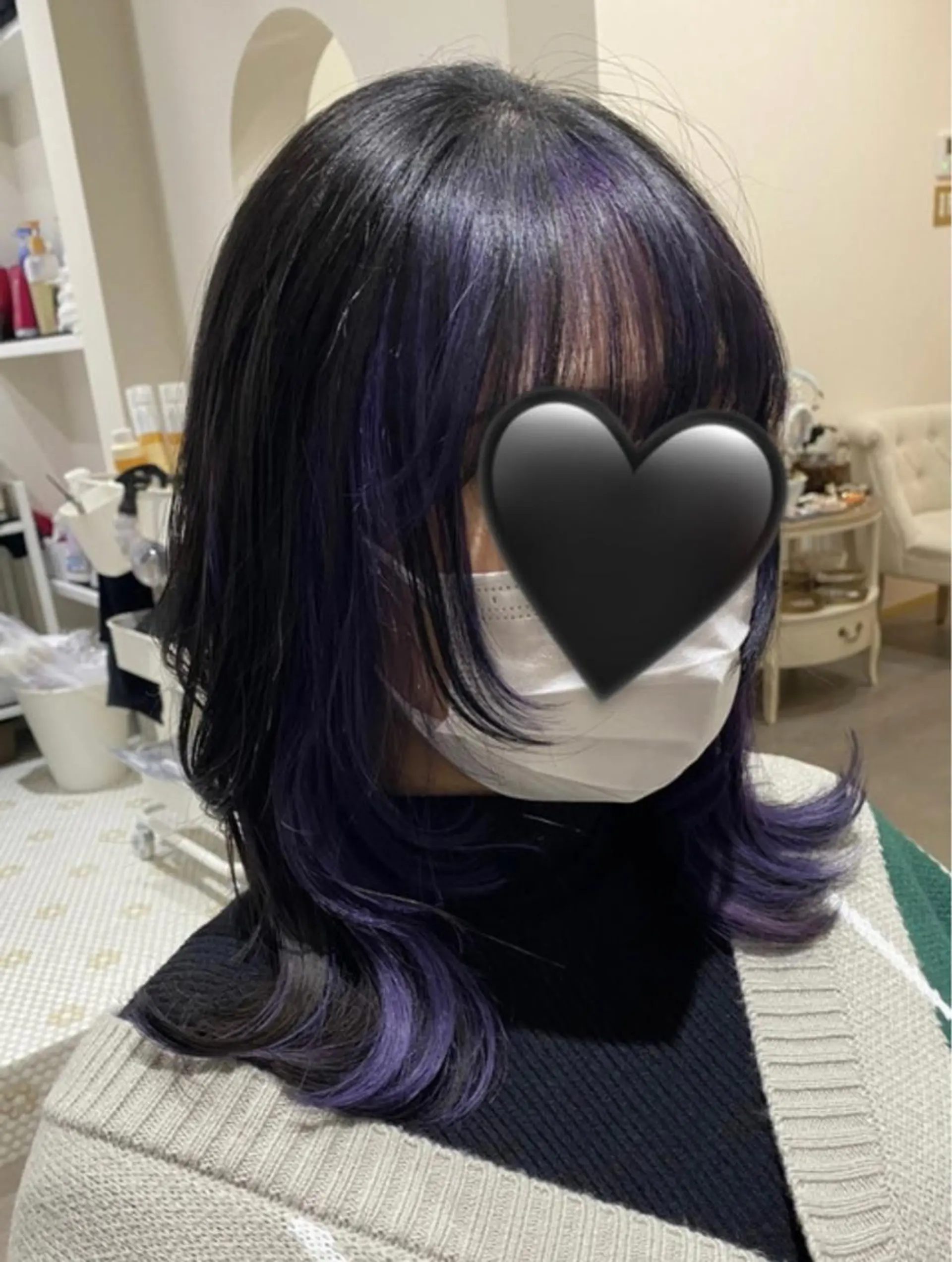 ミディアム カット 川畑 陽奈のヘアスタイル