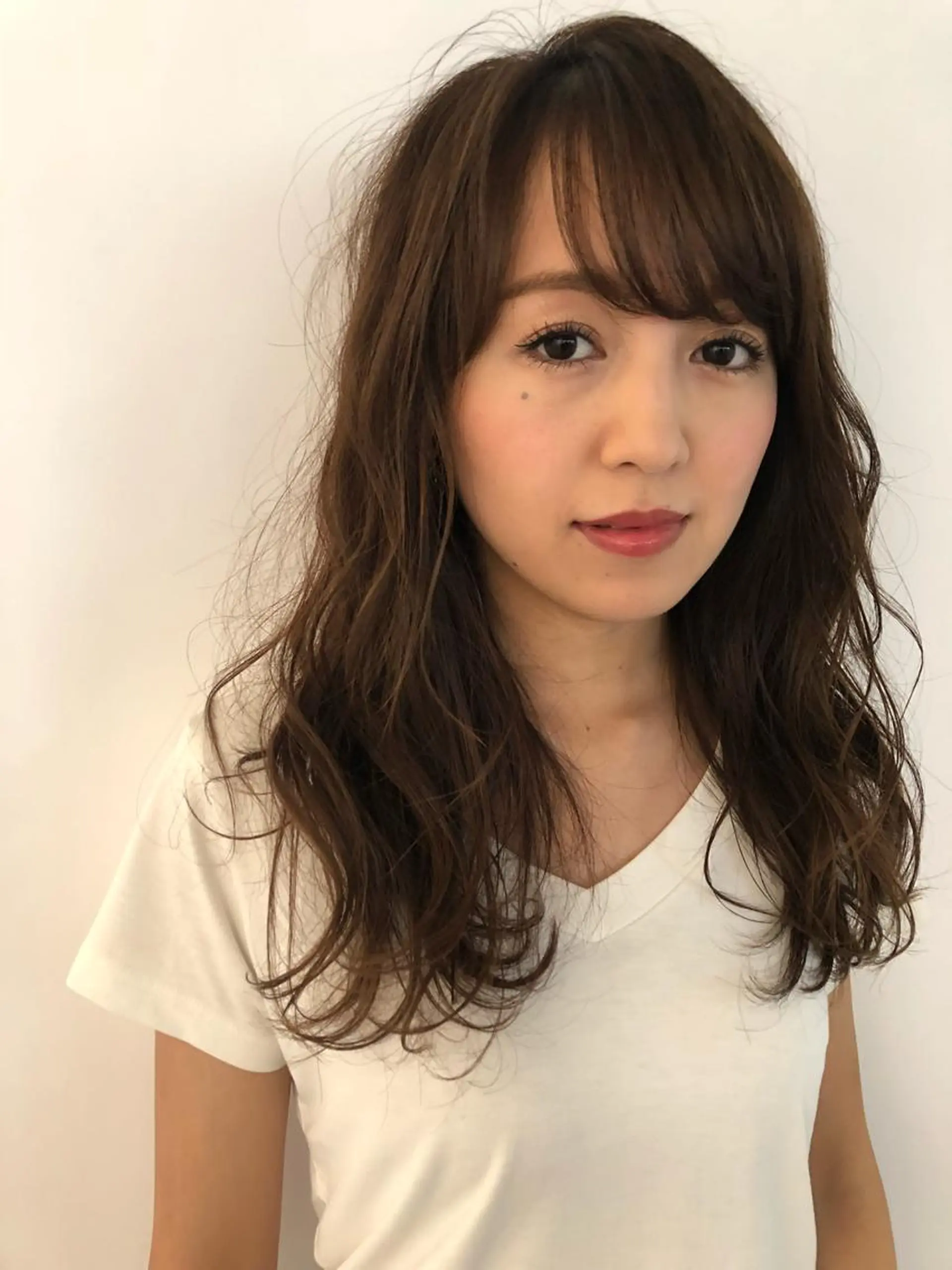 セミロング カラー パーマ カット ヘアカラー パーマ トリートメント ヘッドスパ 小田 莉加子のヘアスタイル