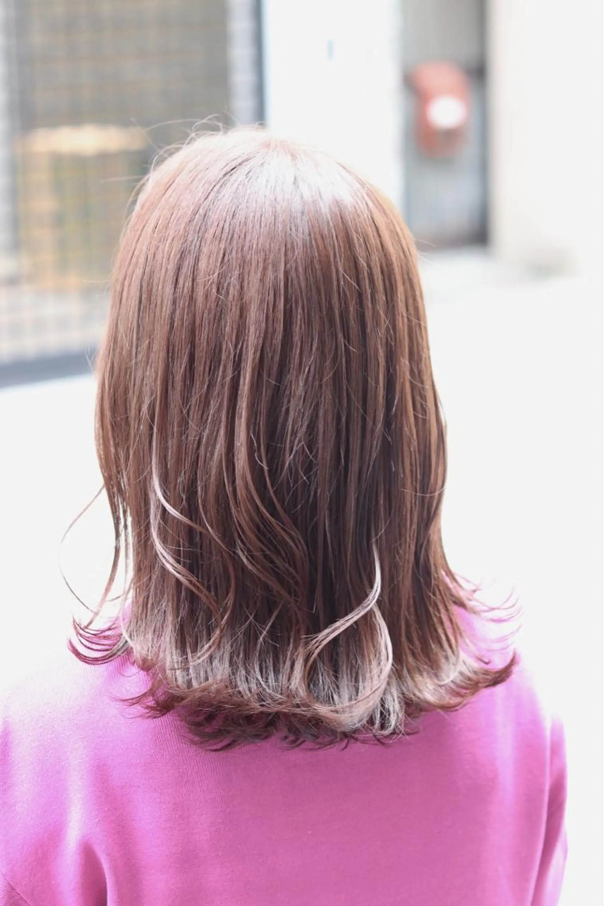セミロング カラー ヘアアレンジ Recess hair所属・川内 政人のヘアスタイル