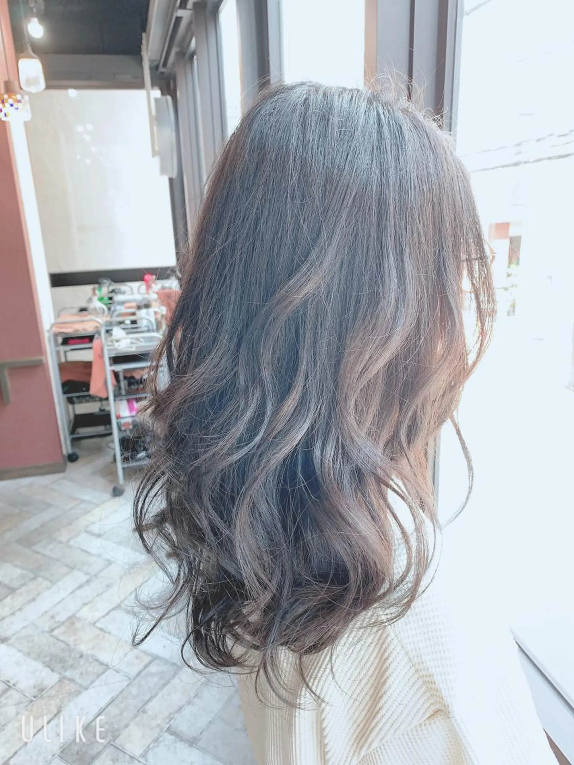 セミロング カラー ブルーカラー ブルージュ 櫛部洸貴/ 髪質改善カラーのヘアスタイル