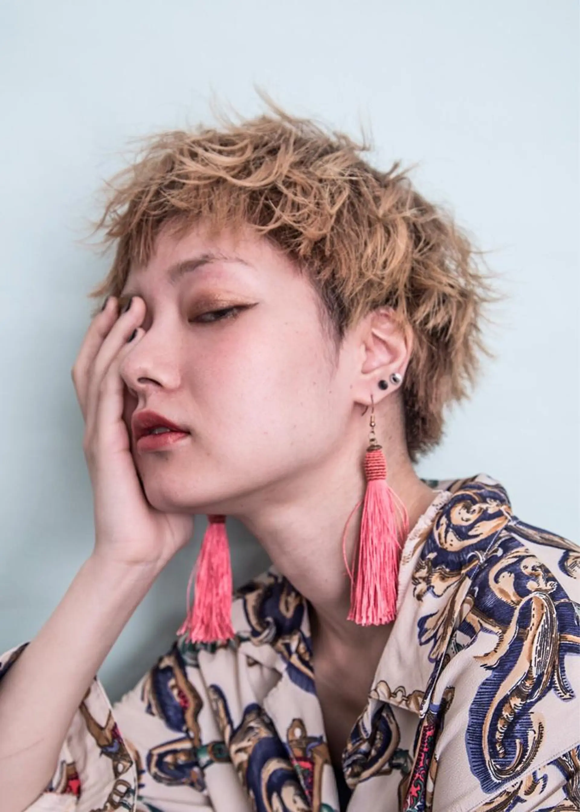 ショート ヘアカラー トリートメント 🍑艶髪✖️暖色系 ✨momoka🍑のヘアスタイル