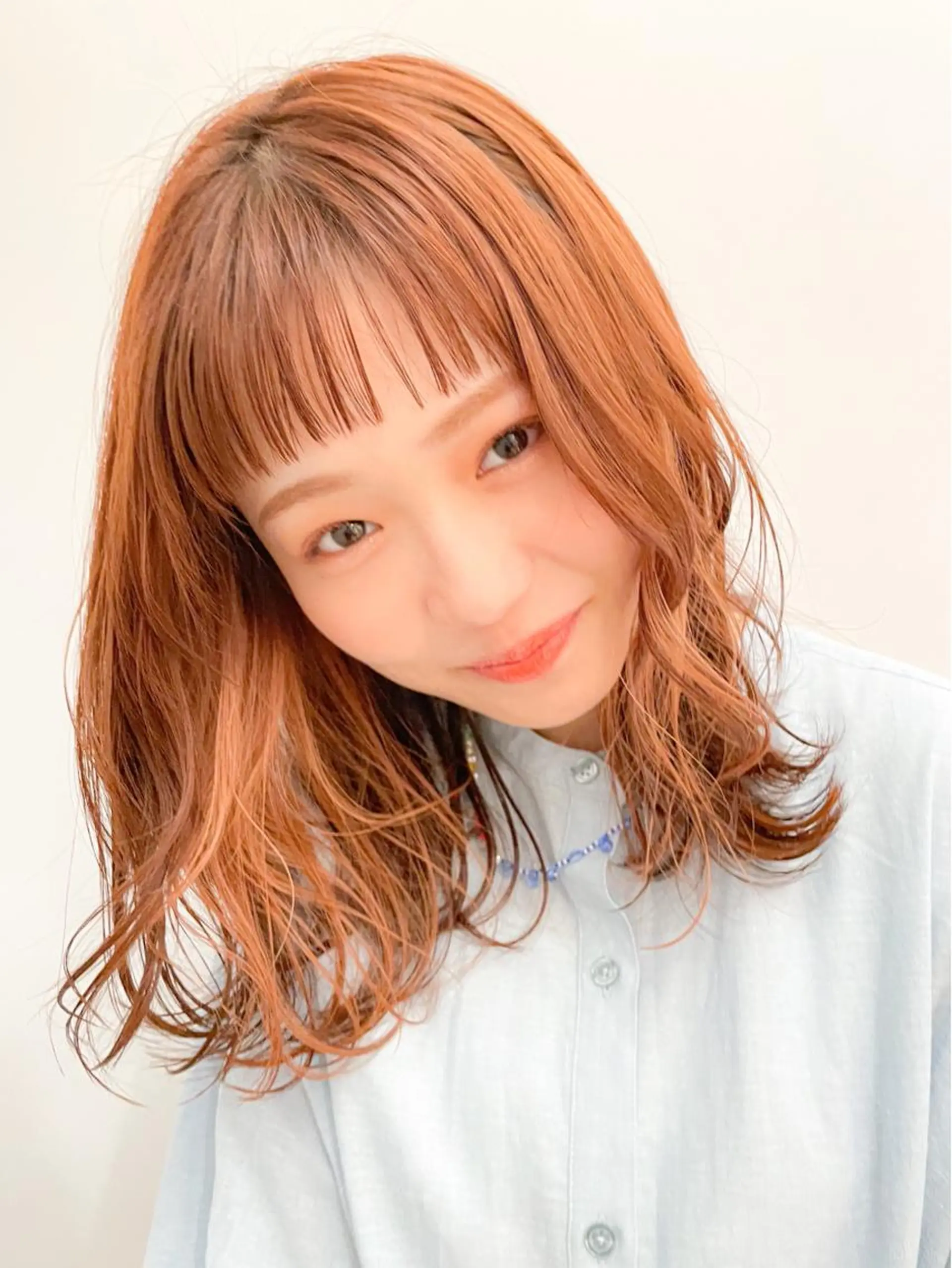 ミディアム カラー インナーカラー オン眉 ✨カラー支持No.1 🧸ワキ カナコ🧸のヘアスタイル