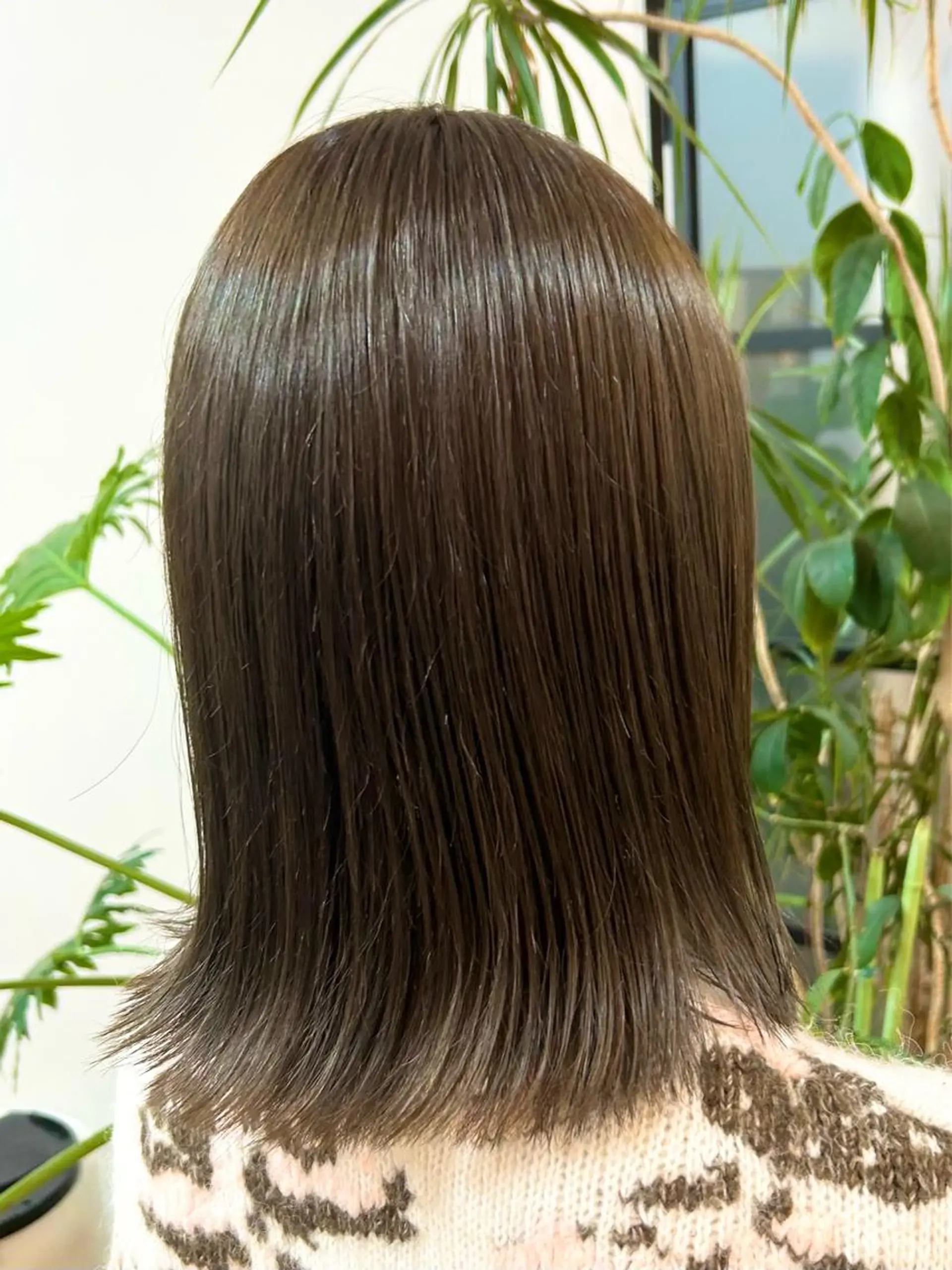 ミディアム カラー アッシュ 阪口 依美奈のヘアスタイル