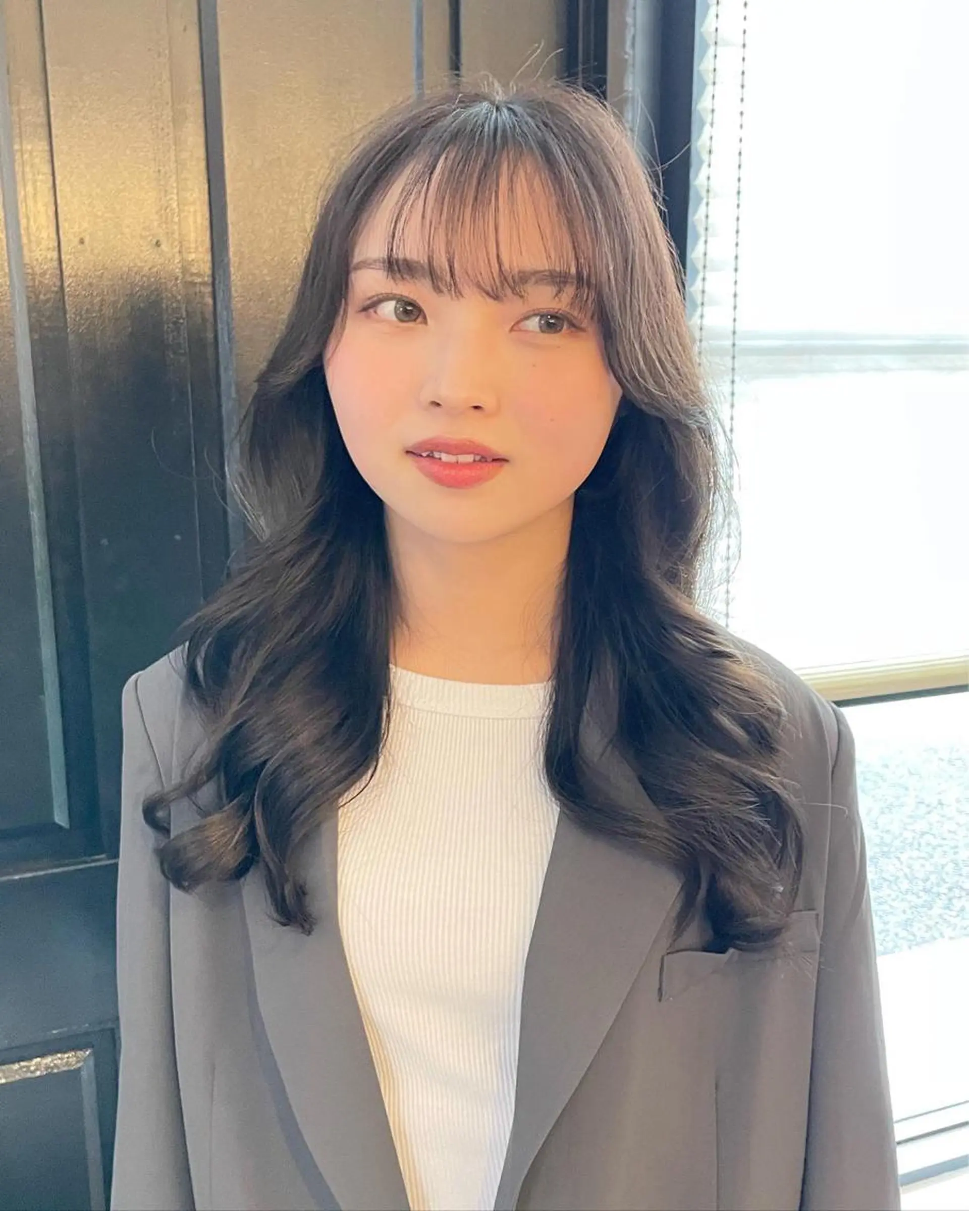 セミロング エギョモリ バレイヤージュカラー 特化美容師✨星皓太のヘアスタイル