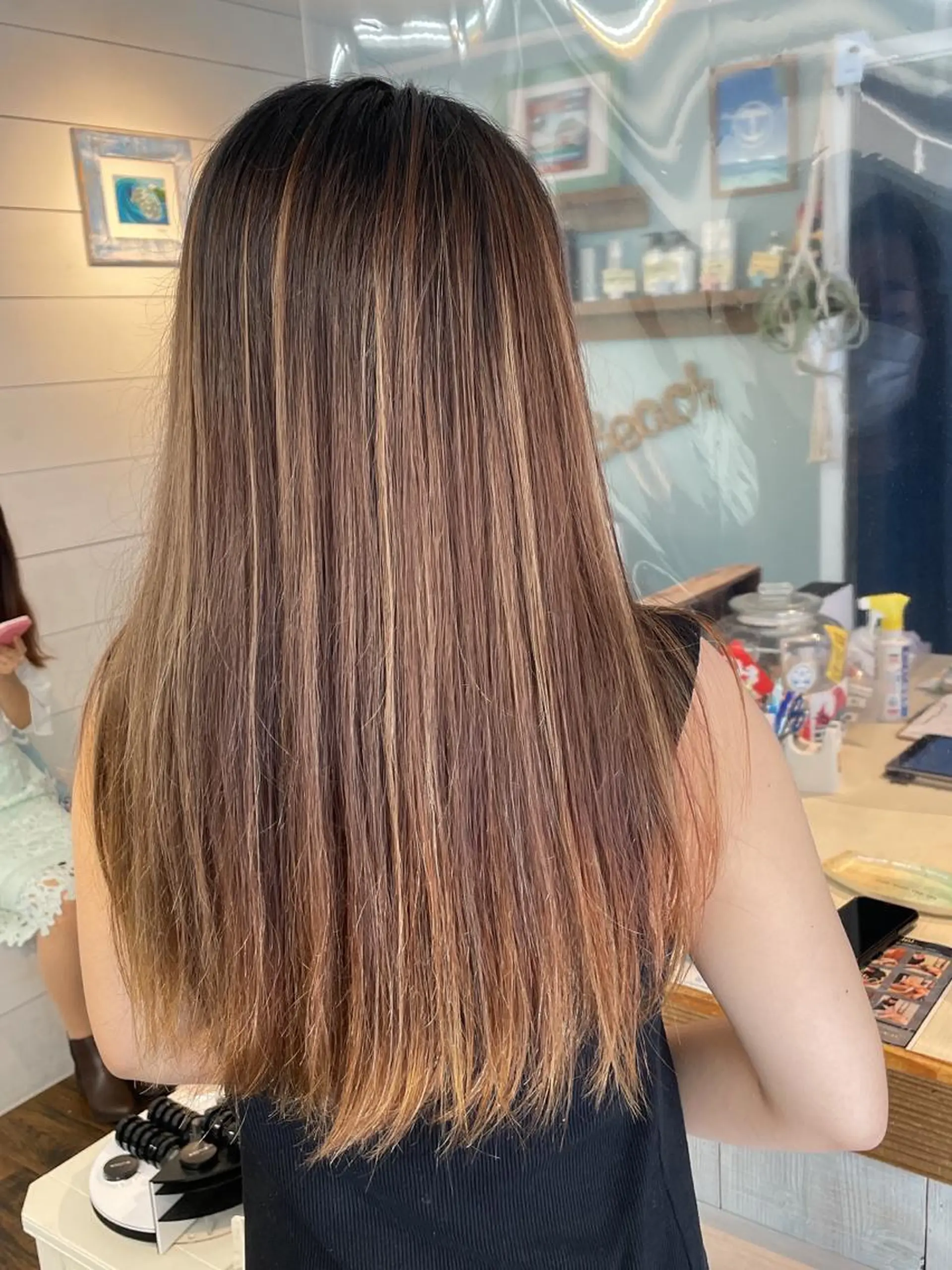 ロング salowin 原宿店所属・髪質改善ULTOWA 縮毛矯正モリムラのヘアスタイル