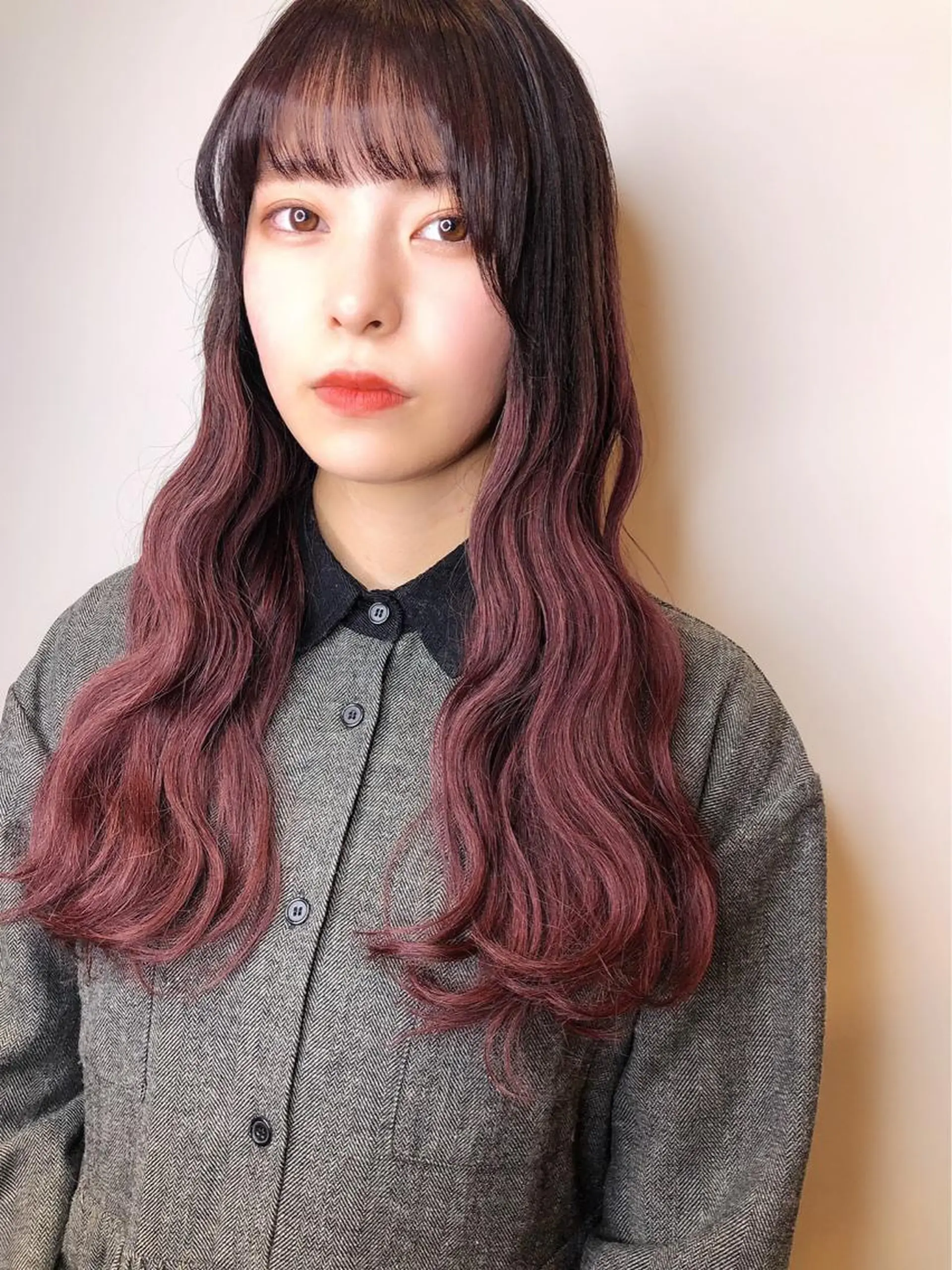 ロング しもかわ かほのヘアスタイル