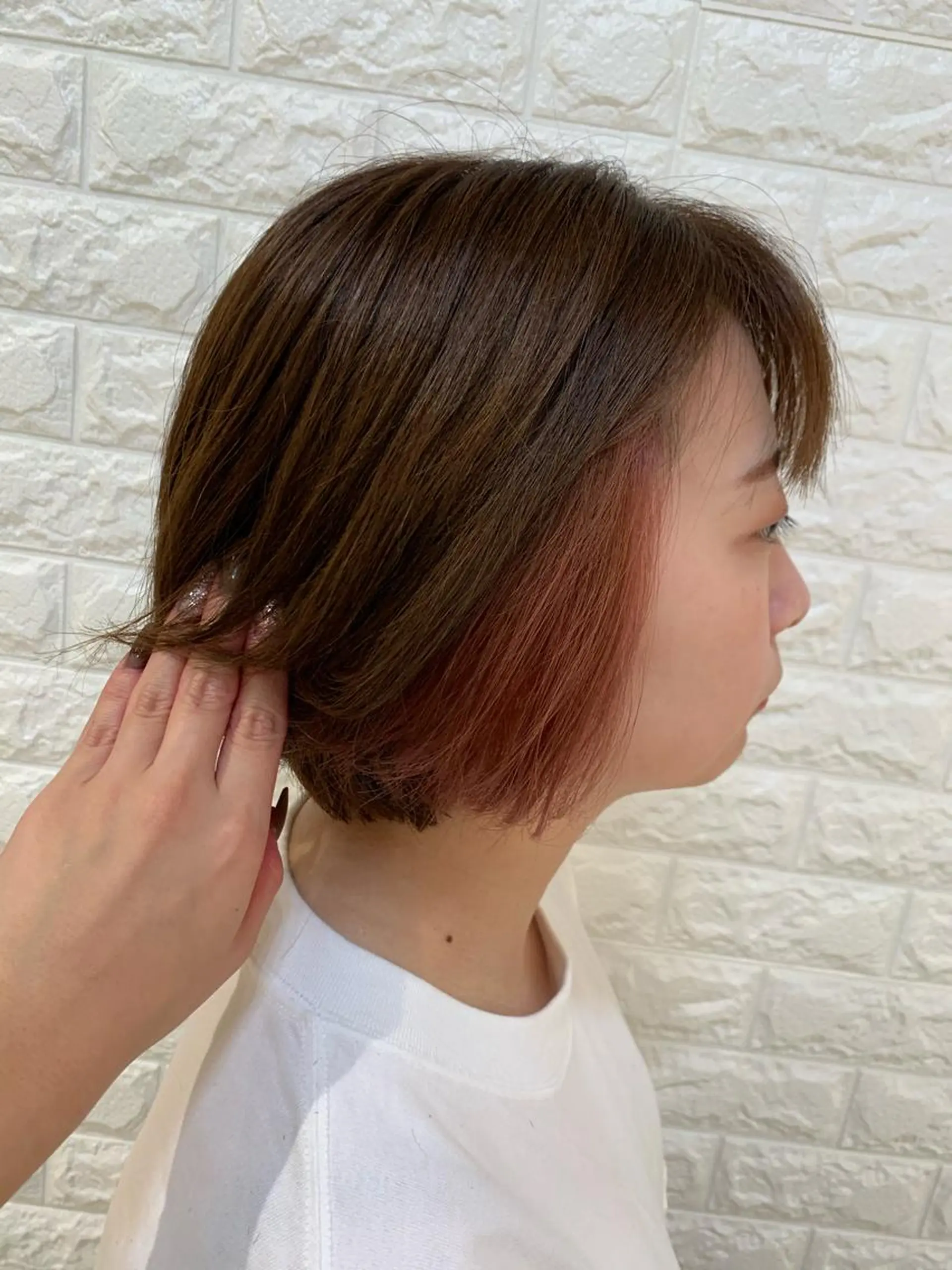 ショート カラー ヘアカラー 福森 みずきのヘアスタイル