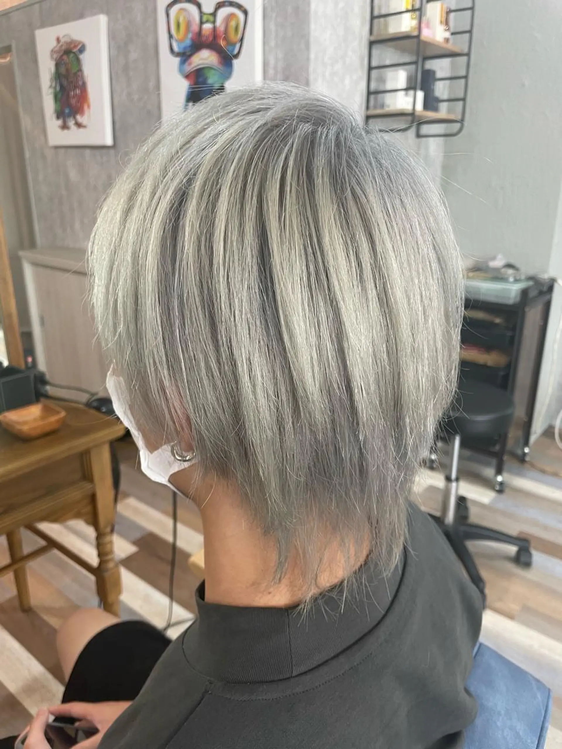 カラー メンズ シルバー hairs Berry豊津所属・hairsBerry 豊津店のヘアスタイル