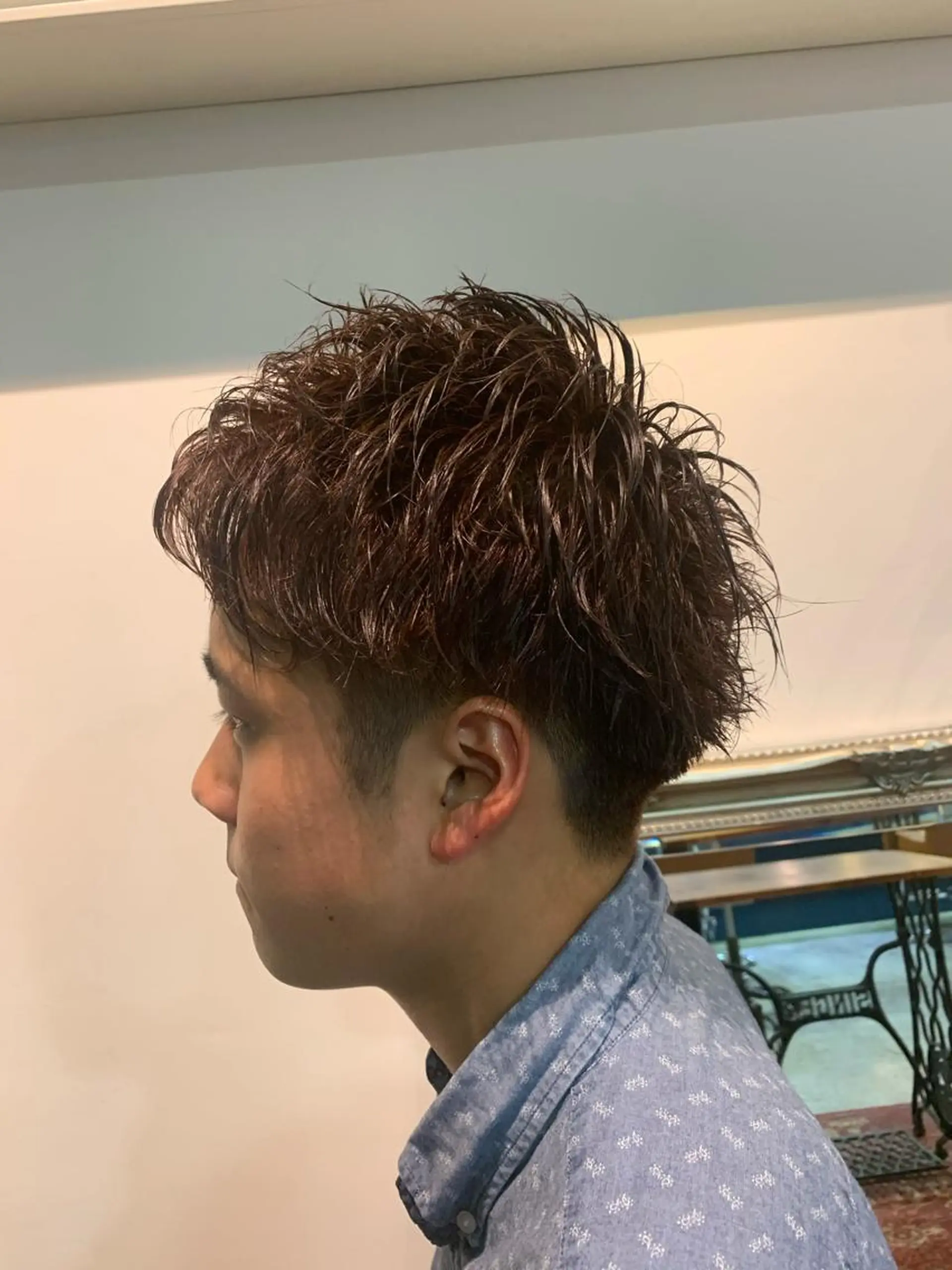 ショート カット ヘアカラー トリートメント 山口 竣也のヘアスタイル