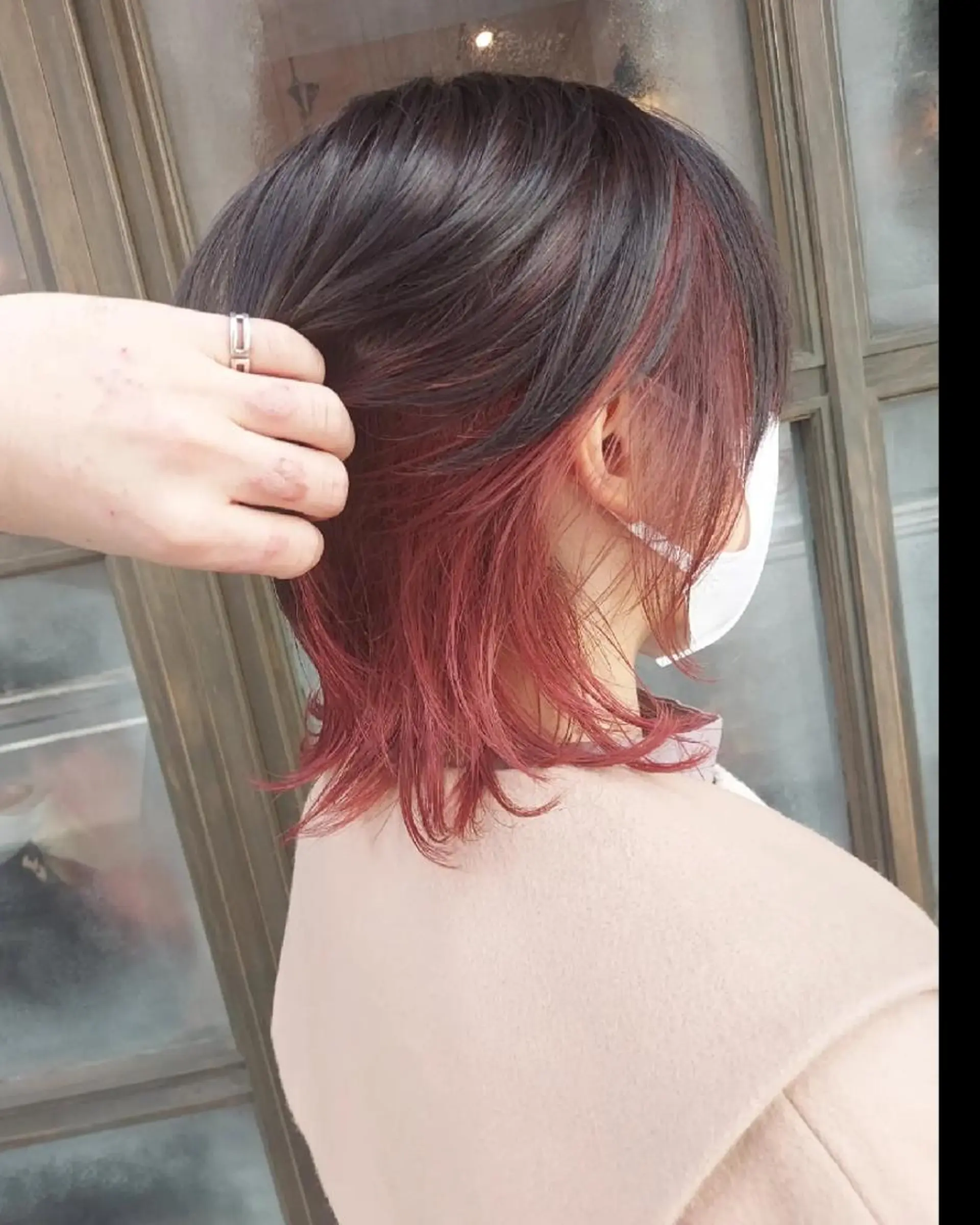 ショート カラー インナーカラー ピンクカラー grow上野御徒町【グロウ】所属・ブリーチ・ハイトーン 特化🎉内山のヘアスタイル
