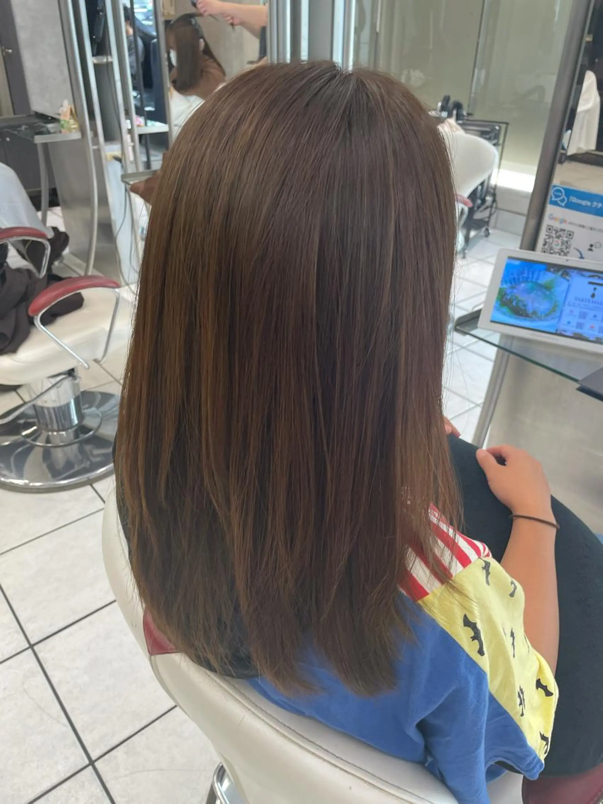 セミロング 髪質改善 トリートメント 酸熱トリートメント HAIR＆MAKE EARTH/Ｅ 田町店所属・アートディレクター 尾内 友美のヘアスタイル