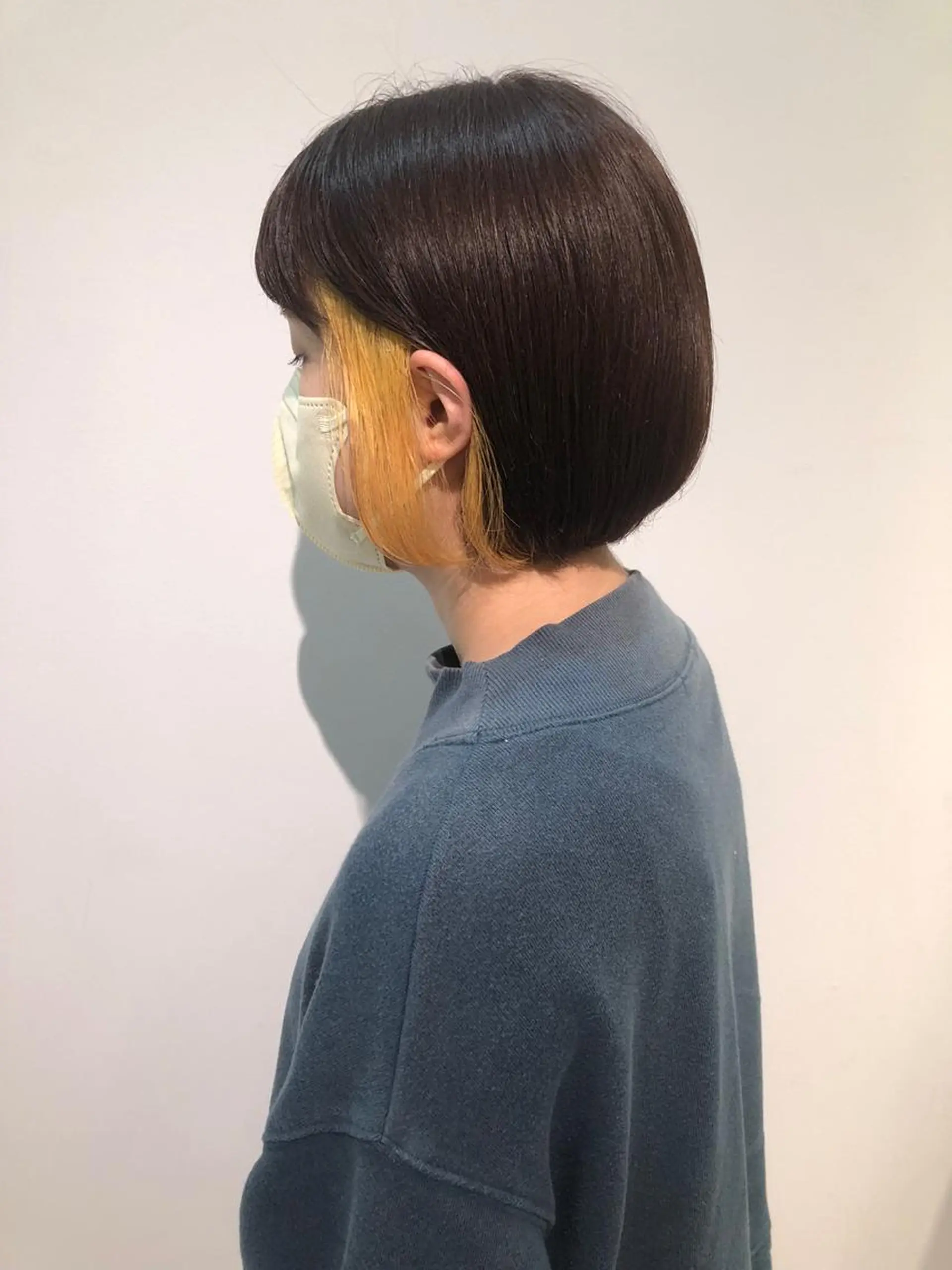 ショート カラー イエローカラー ヘアカラー レイヤー/お顔まわり 暖色カラー🍑Amiのその他イメージ