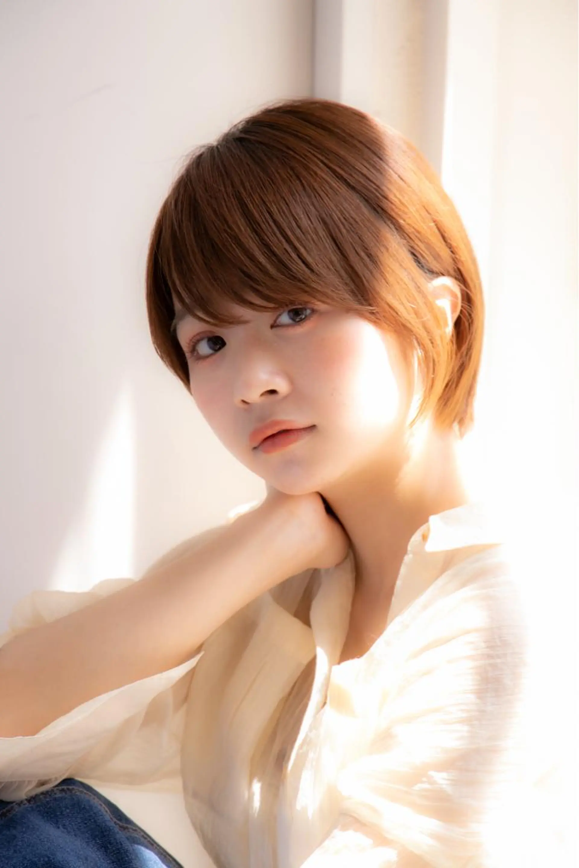 ショート カット ヘアカラー トリートメント 🩵美艶髪×透明感 カラー×質感再生💚のヘアスタイル