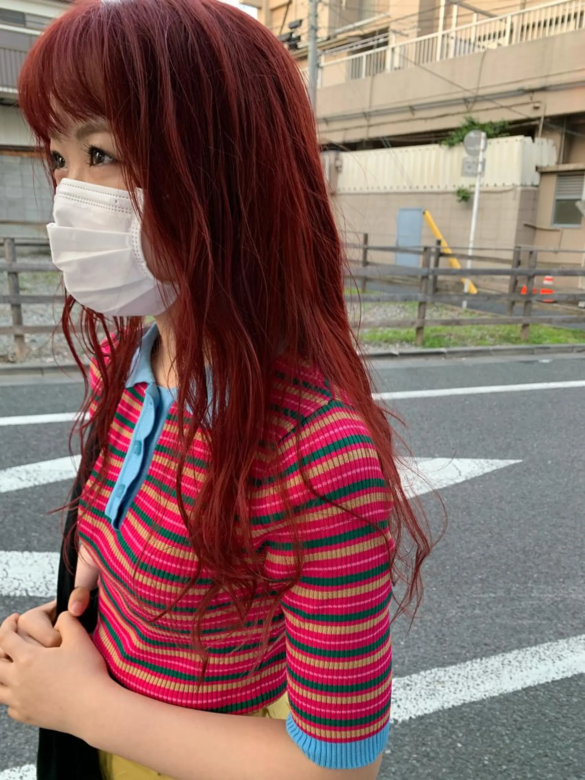 ロング カラー パーマ ヘアアレンジ パーマ/透明感カラー /ボブ/吉田一生のヘアスタイル