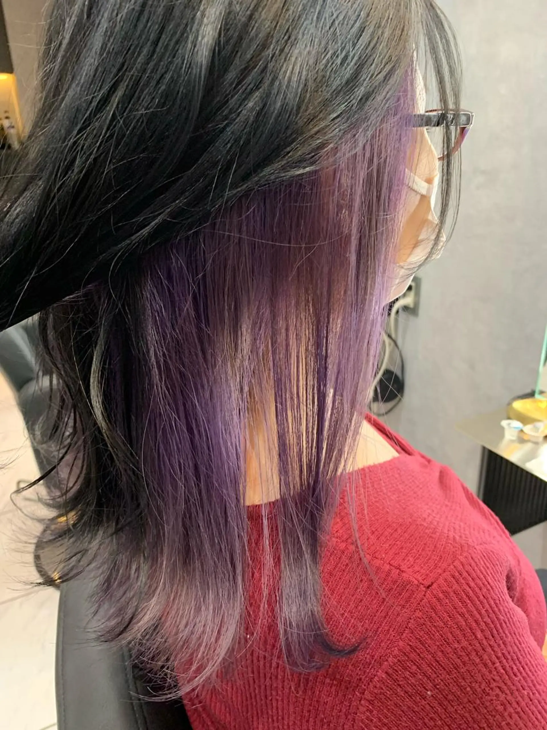 ミディアム カラー ブリーチ ケアブリーチ 透明感カラー ダークグレー デザインカラー ヘアカラー 透明感/ブリーチ縮毛 /髪質改善/星野純一のヘアスタイル